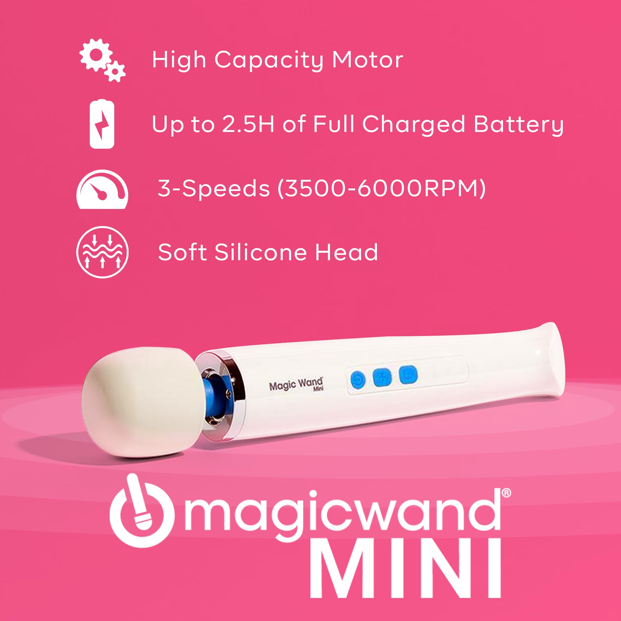 Magic Wand Massager  HV-260 – Plug-in 2-Speed with Flexible Neck – Personal Massagers for Women, Neck, Hand, Back, Muscle, and Head Massager: Mini