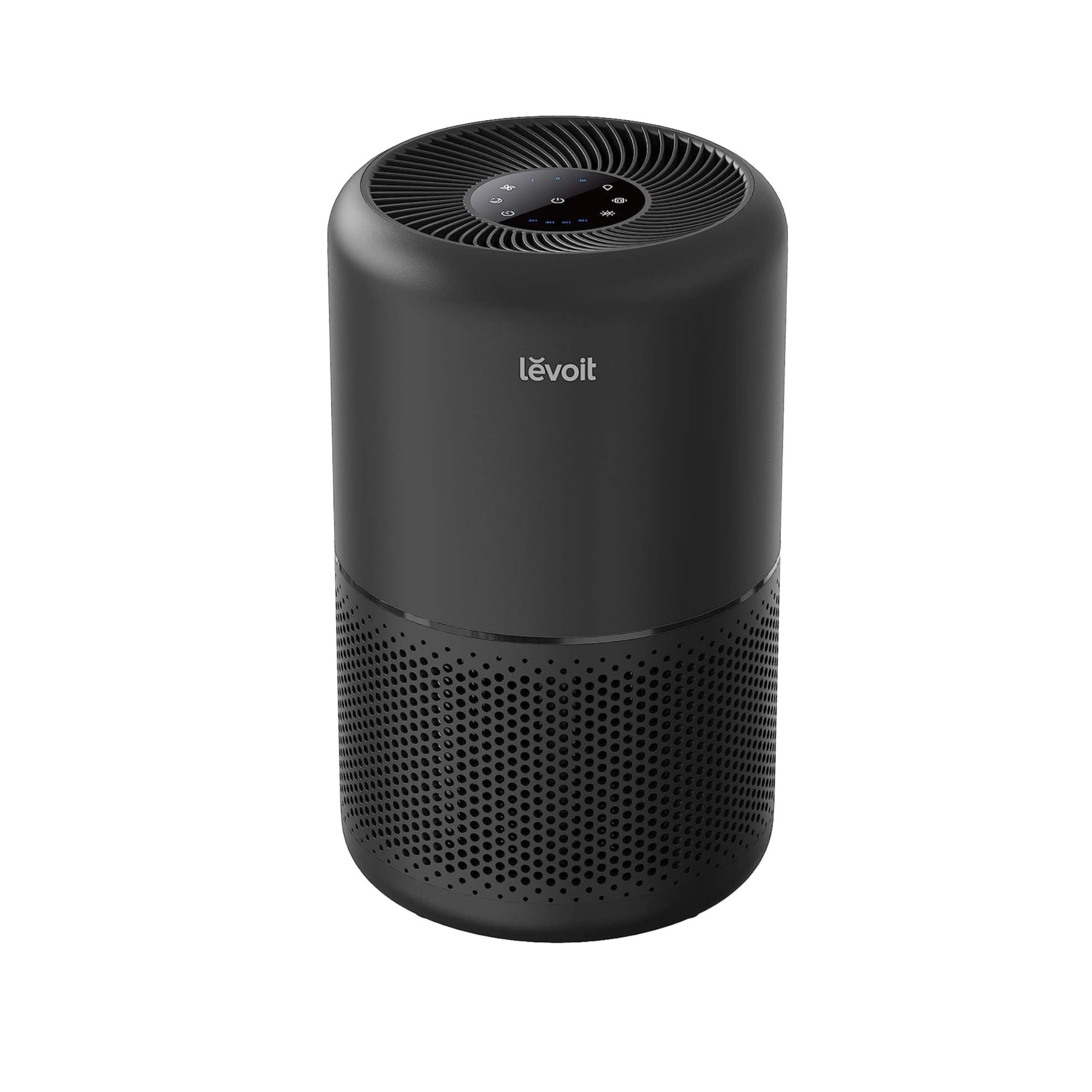LEVOIT Air Purifier for Home Allergies Pet Hair in Bedroom, Covers Up to 1073 ft² by 56W High Torque Motor, AHAM VERIFIDE, 3-in-1 Filter with HEPA Sleep Mode, Remove Dust Smoke Odor, Core300-P, White: Black Air Purifier