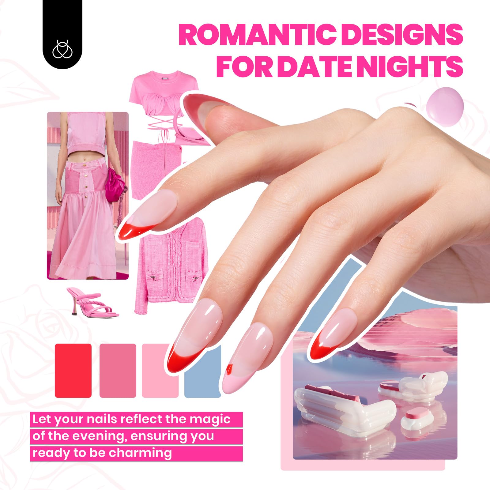beetles Gel Polish Set Summer Gel Nail Polish Kit Pastel 36 Pcs 32 Colors with Base Top Coat Hot Pink Green Black White Burgundy Red Blue Purple Gifts for Women Fingertip Palette: 0-0 35 Colors Outfits