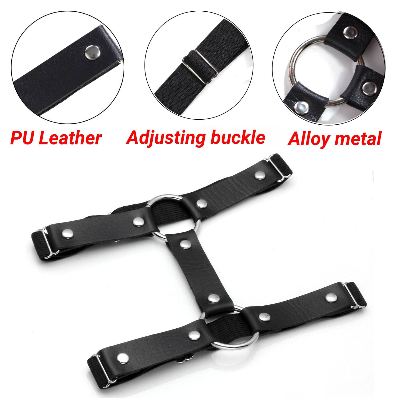 MILAKOO Women's Harness Gothic Leg Ring Body Harness Garter Belt Adjustable: MILAKOO Women's Harness Gothic Leg Ring Body Harness Garter Belt Adjustable