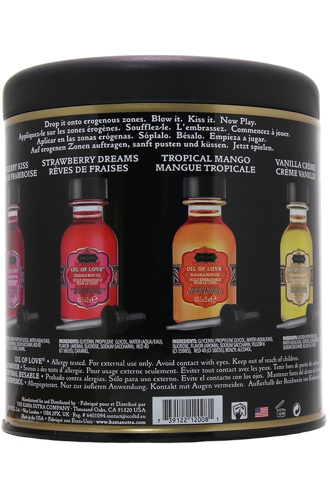 Kama Sutra Oil of Love - The Collection Set - Includes 6 Oil of Love .75 fl oz/22 ml
