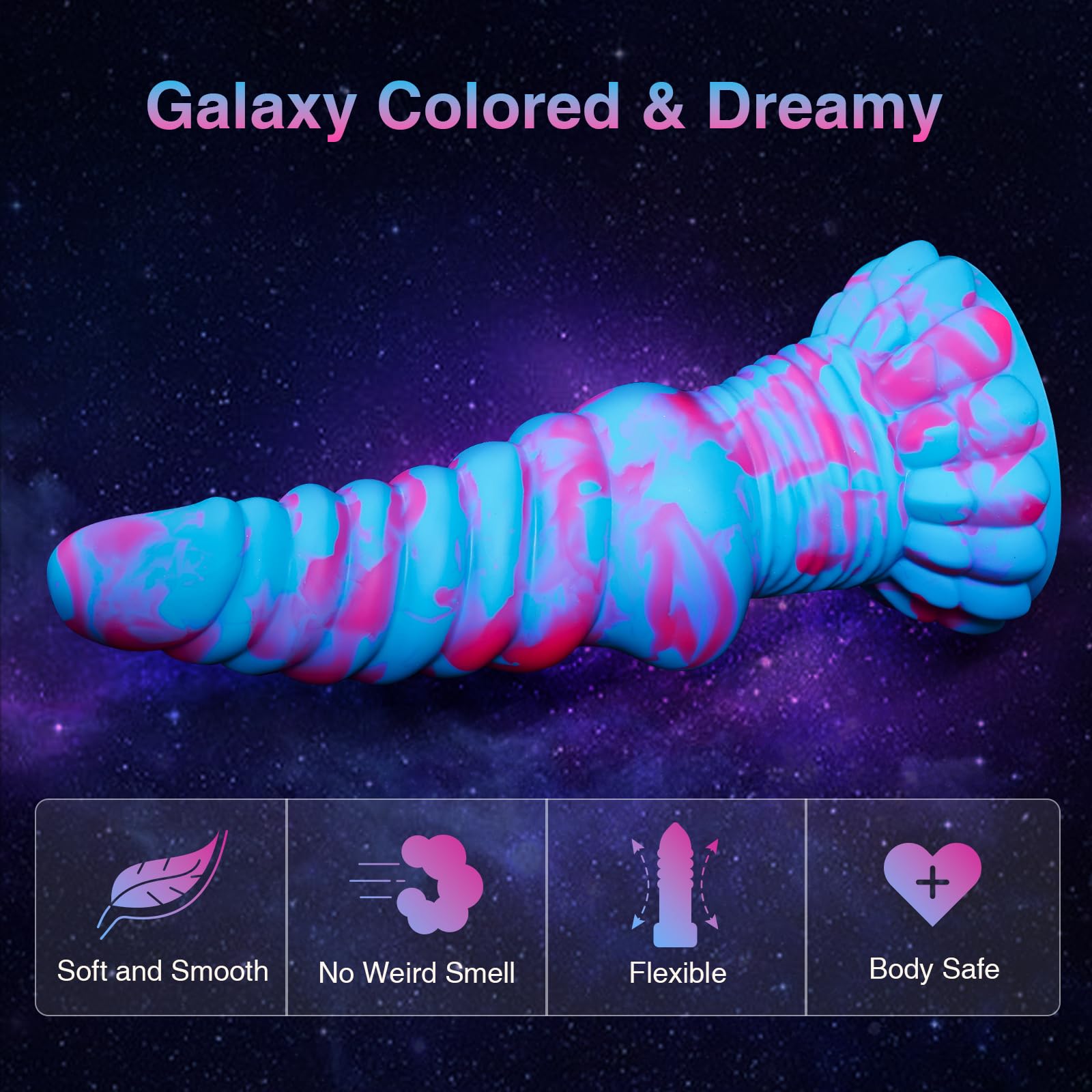 Huge Thick Big Monster Dildo, Silicone Fantasy Dragon Dildo with Suction Cup for Anal Prostate Massage, Large Knot Dildo Sex Toys for Women Men Pop, 8.7" Realistic Bad Boy