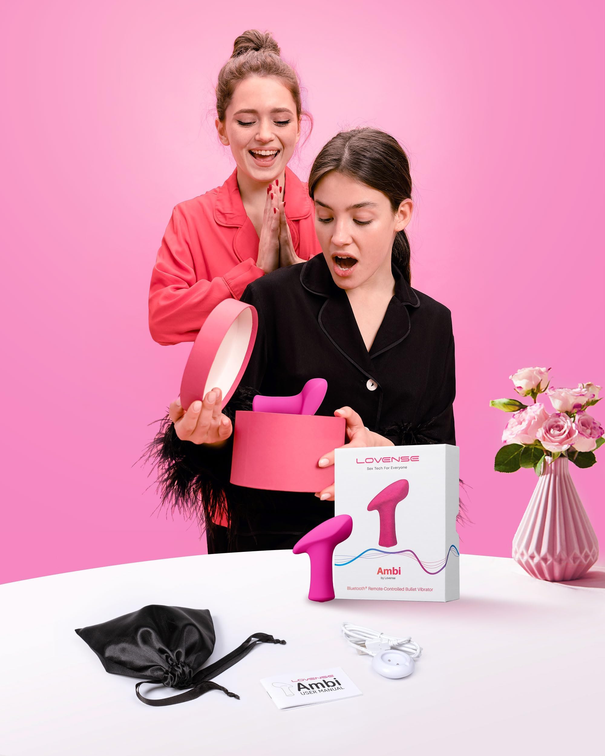 LOVENSE Ambi Mini Bullet Vibrator, Small and Discreet Powerful Stimulator with Long Distance Bluetooth Wireless Control, Hammer Shape to Pinpoint Stimulate: LOVENSE Ambi Mini Bullet Vibrator, Small and Discreet Powerful Stimulator with Long Distance Bluetooth Wireless Control, Hammer Shape to Pinpoint Stimulate