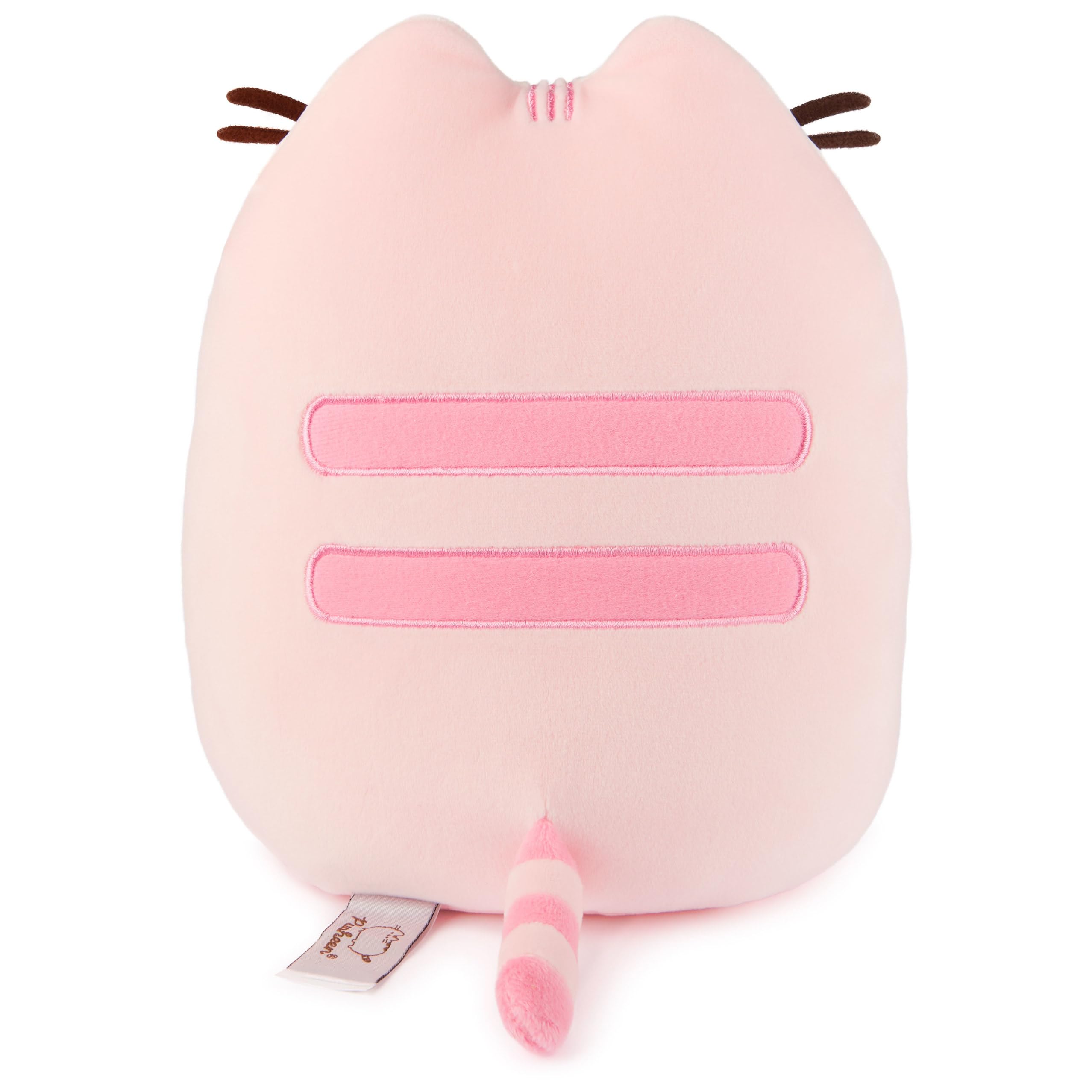 GUND Pusheen Cherry Macaron Squisheen Plush, Squishy Toy, Collectible Dessert Food Toy, Cat Stuffed Animal for Ages 8 and Up, Pink, 9.5”