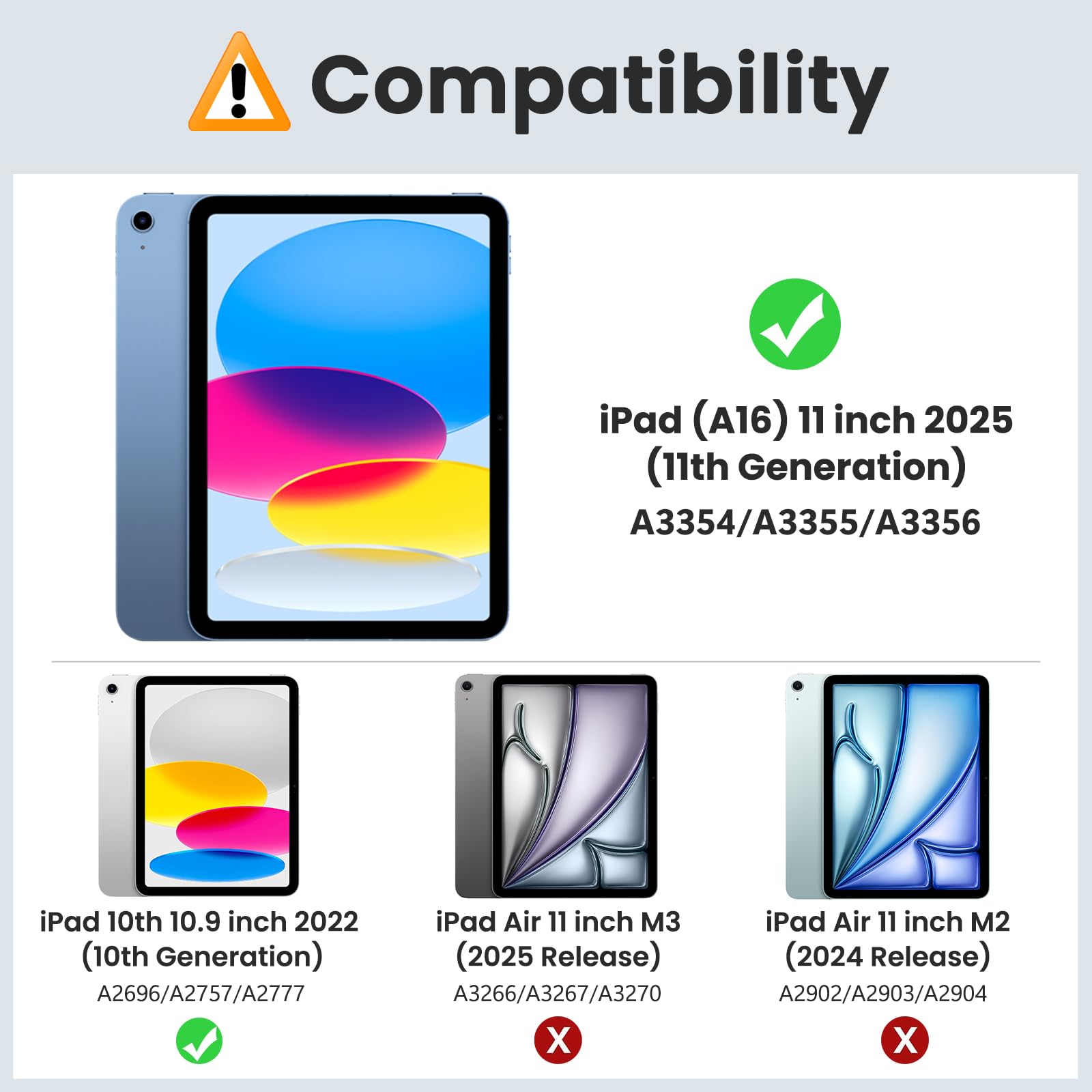 MoKo Case for iPad (A16) 11th Generation 11 Inch 2025, iPad 10th Generation 10.9 inch 2022, Slim Stand Protective Cover with Hard PC Translucent Back Shell Cover, Support Touch ID, Navy Blue