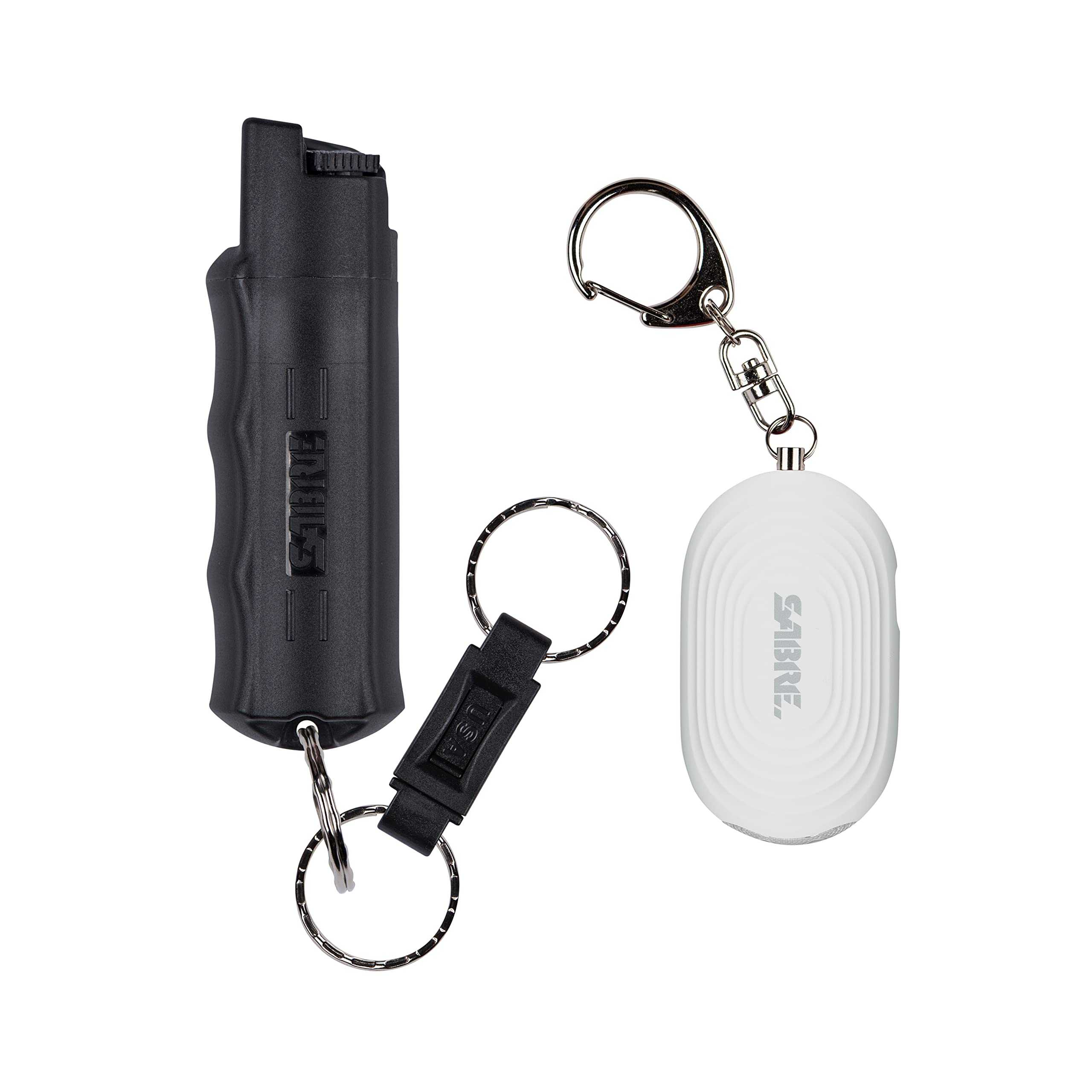 SABRE Personal Safety Kit with Pepper Spray and 2-in-1 Personal Alarm with LED Light, 0.54 fl oz, 25 Bursts,130dB Alarm, Audible Up to 1,250 Feet thumbnail 1