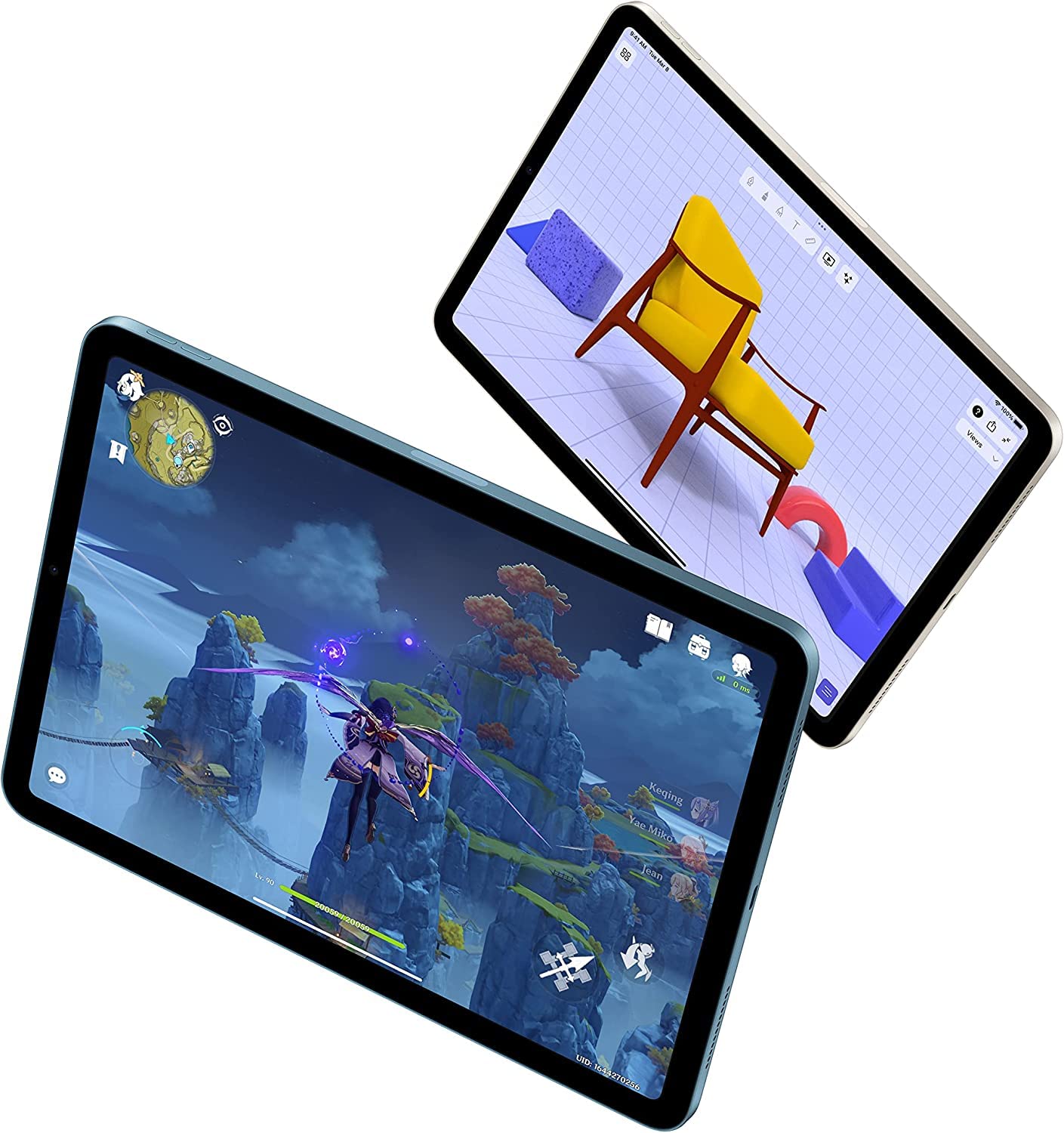Early 2022 Apple iPad Air (10.9-inch, Wi Fi, 64GB) Purple (Renewed) thumbnail 3