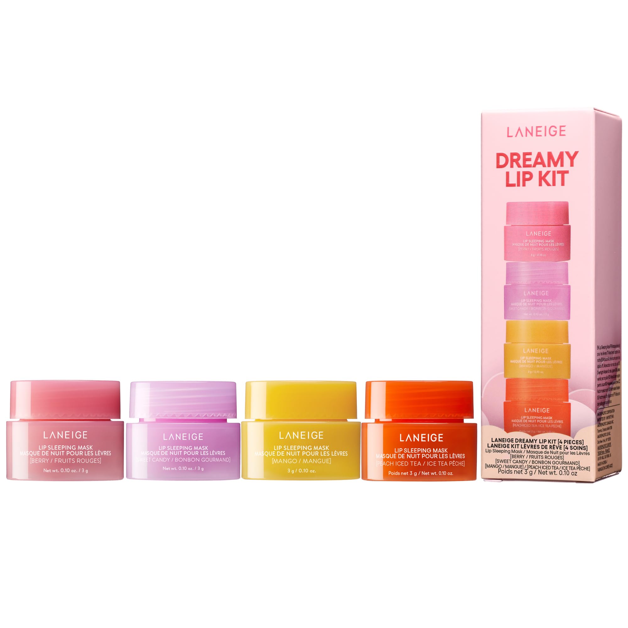 LANEIGE Lip Sleeping Mask: Nourishing Overnight Lip Treatment with Vitamin C, Shea & Murumuru Butter for Hydrating Dry, Flaky Lips: Dreamy Lip Kit