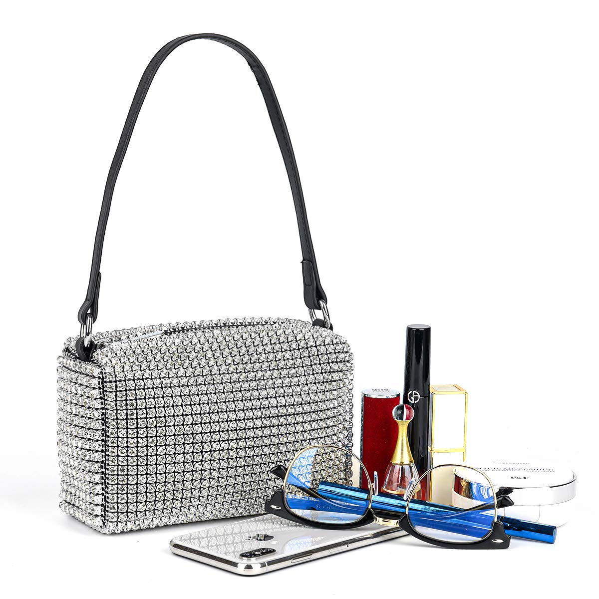 Bling Bling Crystals Evening Clutch Bag for Women Girls Sparkling Crossbody Bag Wedding Prom Party Club Purses Handbags: Bling Bling Crystals Evening Clutch Bag for Women Girls Sparkling Crossbody Bag Wedding Prom Party Club Purses Handbags
