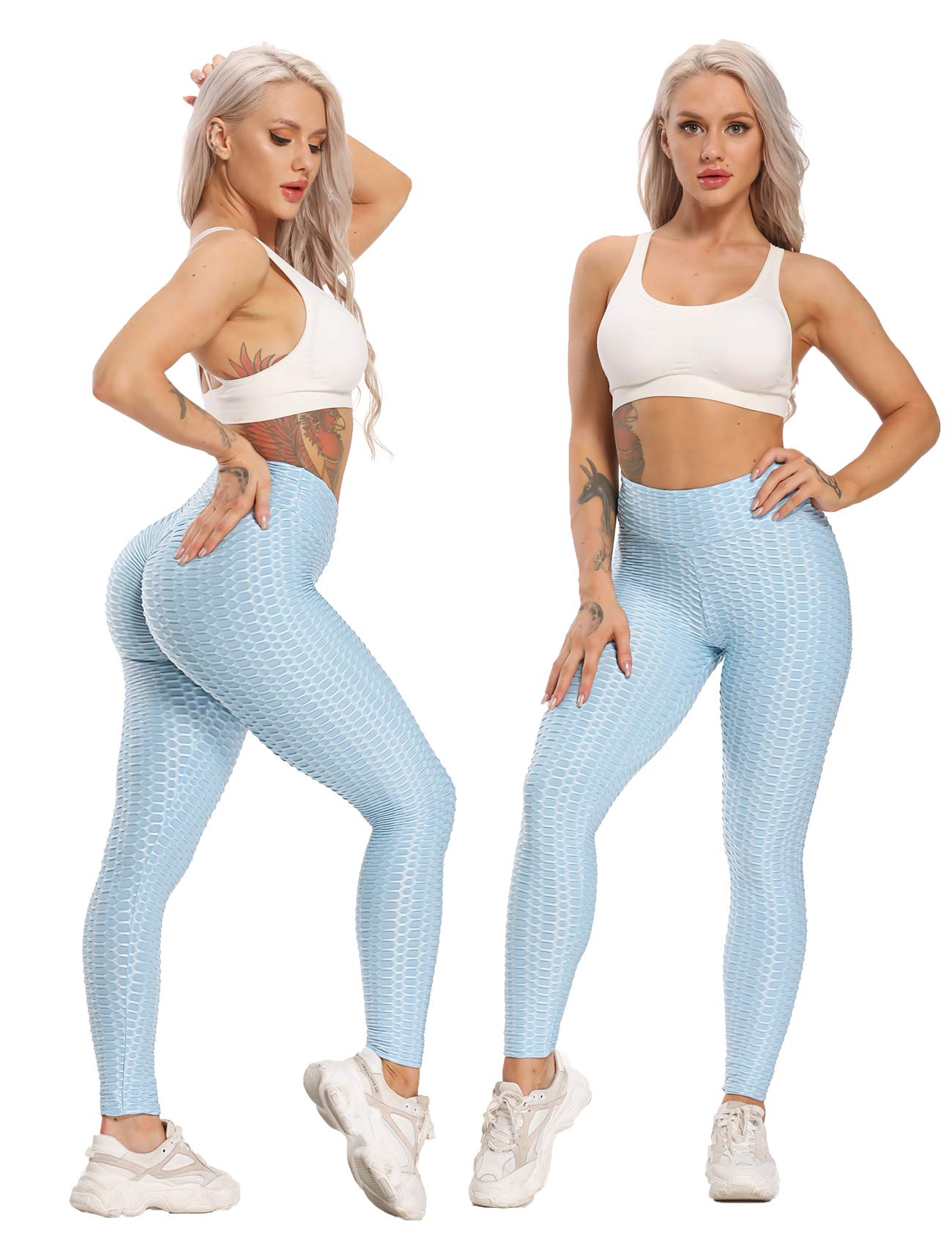 SEASUM Women High Waisted Workout Yoga Pants Butt Lifting Scrunch Booty Leggings Tummy Control Anti Cellulite Textured Tights: SEASUM Women High Waisted Workout Yoga Pants Butt Lifting Scrunch Booty Leggings Tummy Control Anti Cellulite Textured Tights