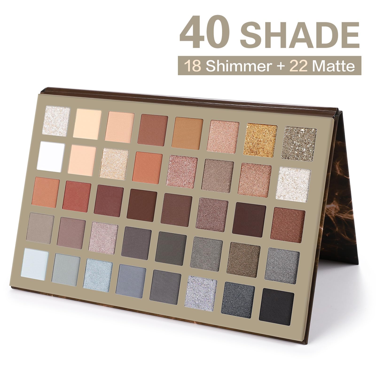 UCANBE 54 Colors Splashy Candies Eyeshadow Palette + 15pcs Makeup Brush Set, Highly Pigment Matte Metallic Shimmer Glitter Eye Shadow Bright Color Long Lasting Waterproof Easy Blending Make Up Pallet: Palette B + Brushes