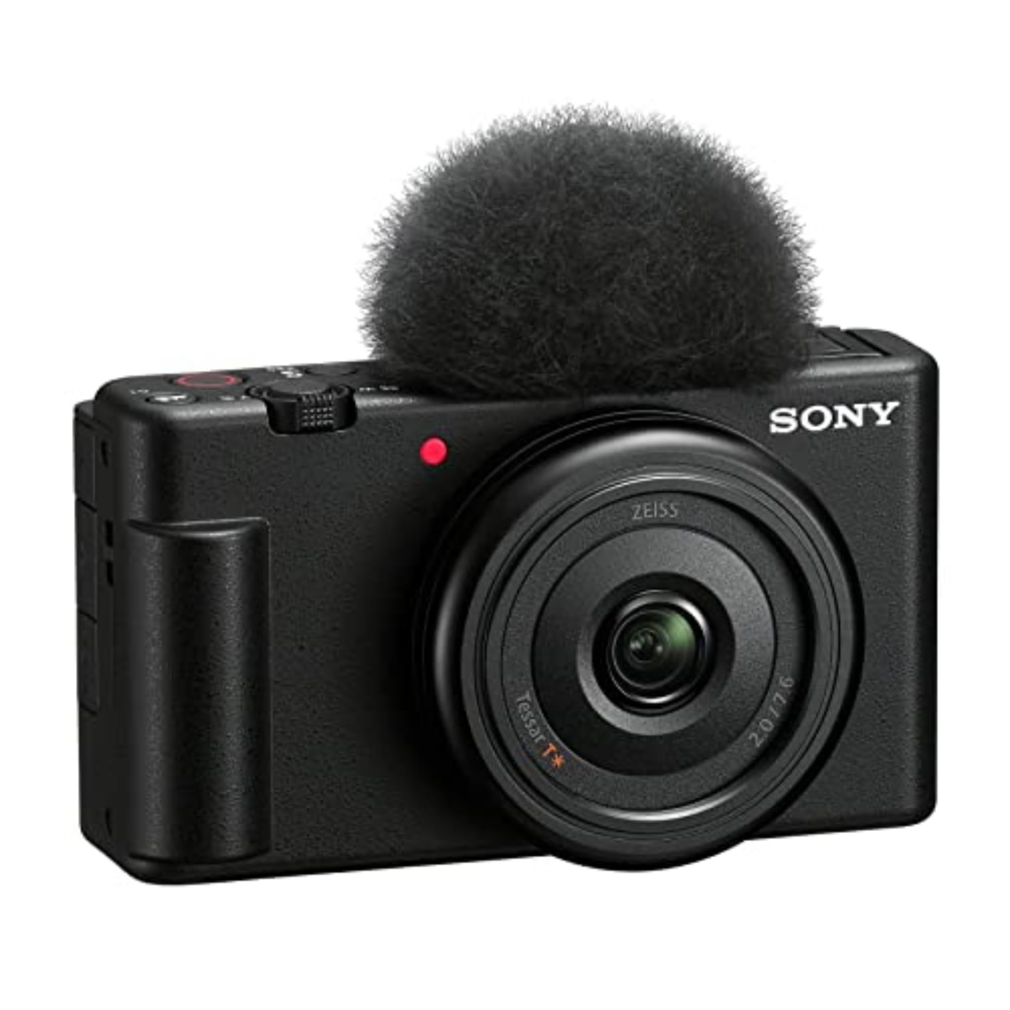 Sony ZV-1F Vlog Camera for Content Creators and Vloggers White: Black Camera Only
