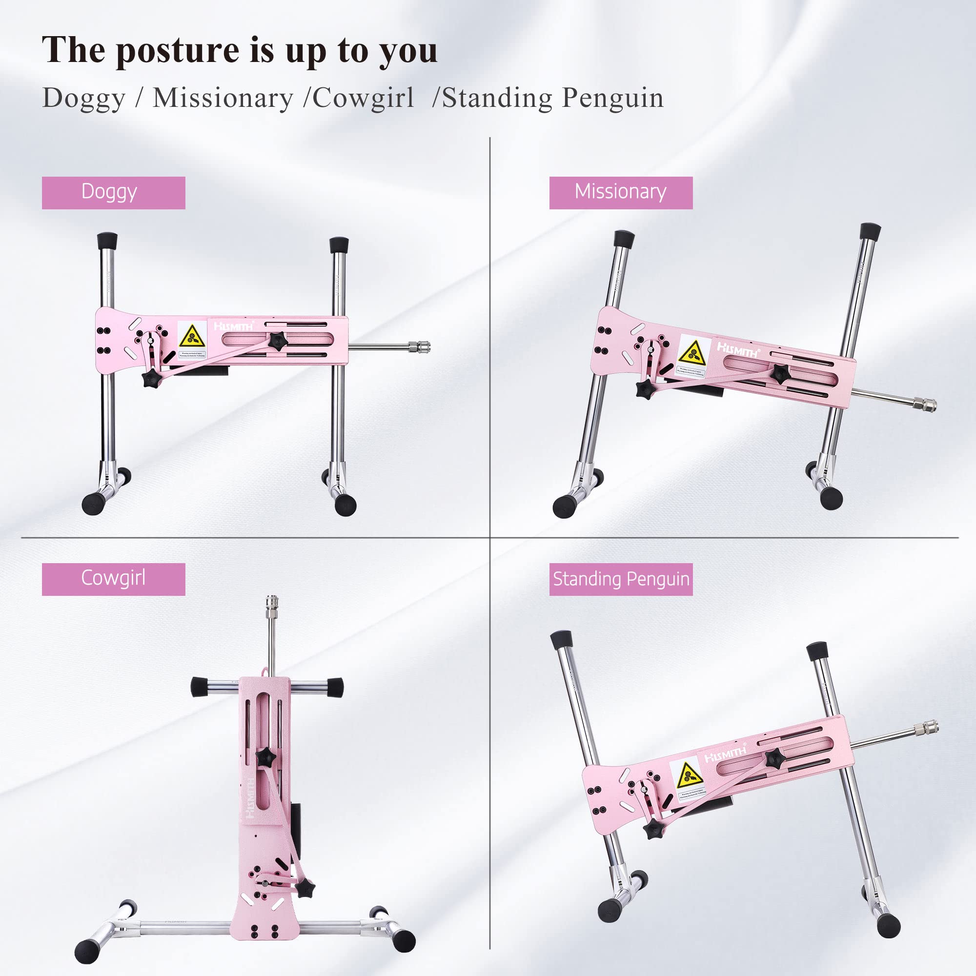 Hismith Premium 3.0 Pro, Sex Machine with KlicLok System, Wire and Intelligent APP Controlled Love Machine with Dildo,Purple: Pink