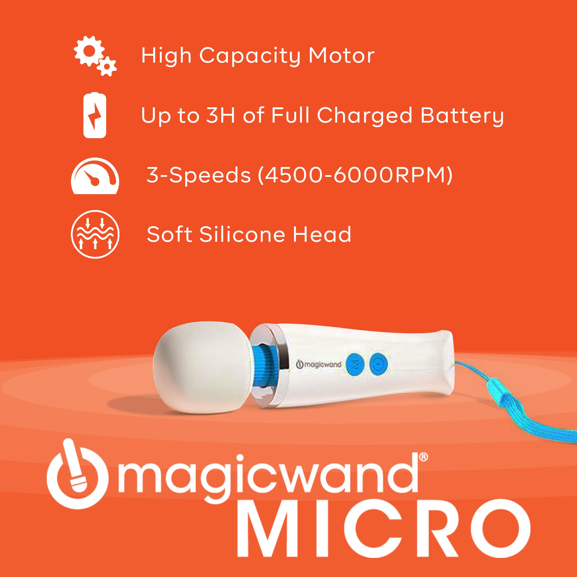 Magic Wand Massager  HV-260 – Plug-in 2-Speed with Flexible Neck – Personal Massagers for Women, Neck, Hand, Back, Muscle, and Head Massager: Micro