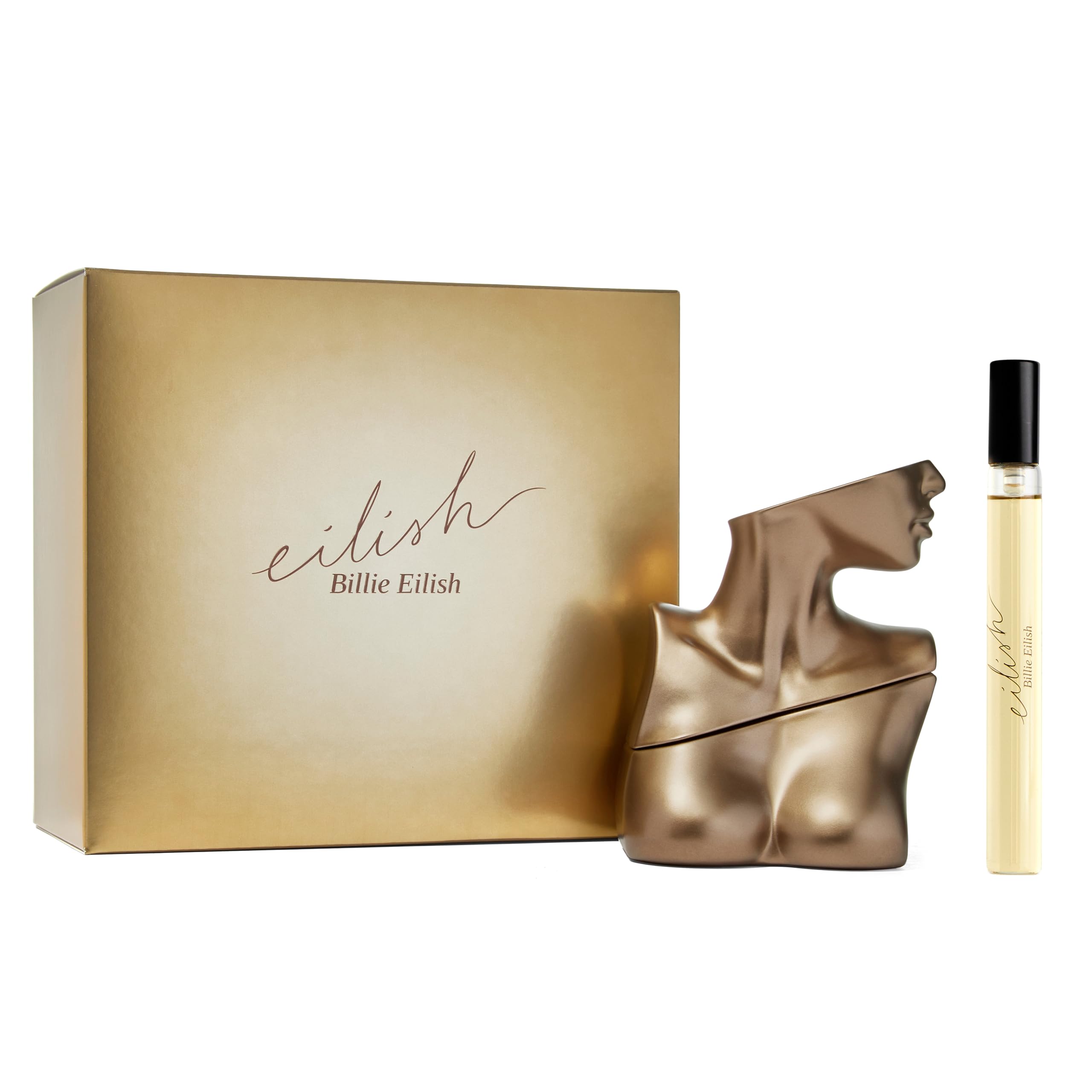 Billie Eilish Eau de Parfum Spray Perfume for Women, Notes of Sugared Petals, Vanilla & Musk: 2 PC Gift Set - 3.4 Fl Oz EDP Spray + 0.33 Fl Oz