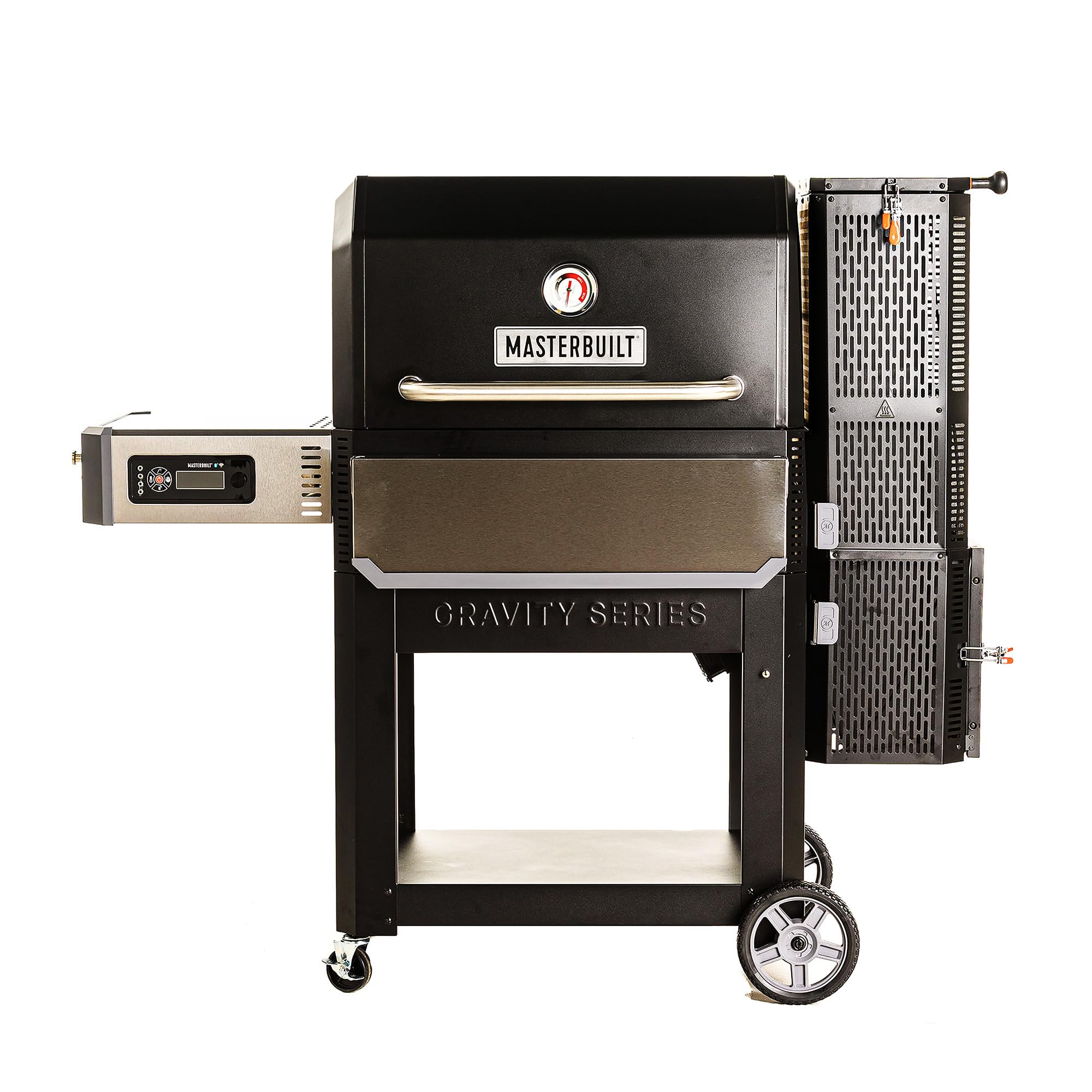 Masterbuilt® Gravity Series® 800 Digital Charcoal Grill, Griddle and Smoker with Digital Control, App Connectivity and 800 Cooking Square Inches in Black, Model MB20040221