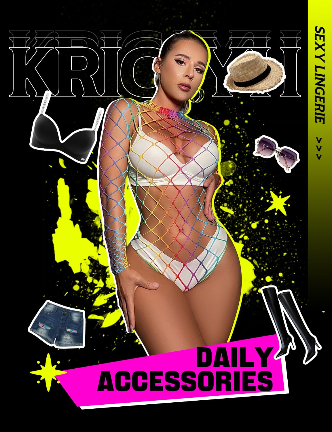 KRICJYH Lingerie for Women Sexy Bodysuit Fishnet Sparkle Rhinestone Teddy One Piece Babydoll Stripper Outfits Exotic: KRICJYH Lingerie for Women Sexy Bodysuit Fishnet Sparkle Rhinestone Teddy One Piece Babydoll Stripper Outfits Exotic