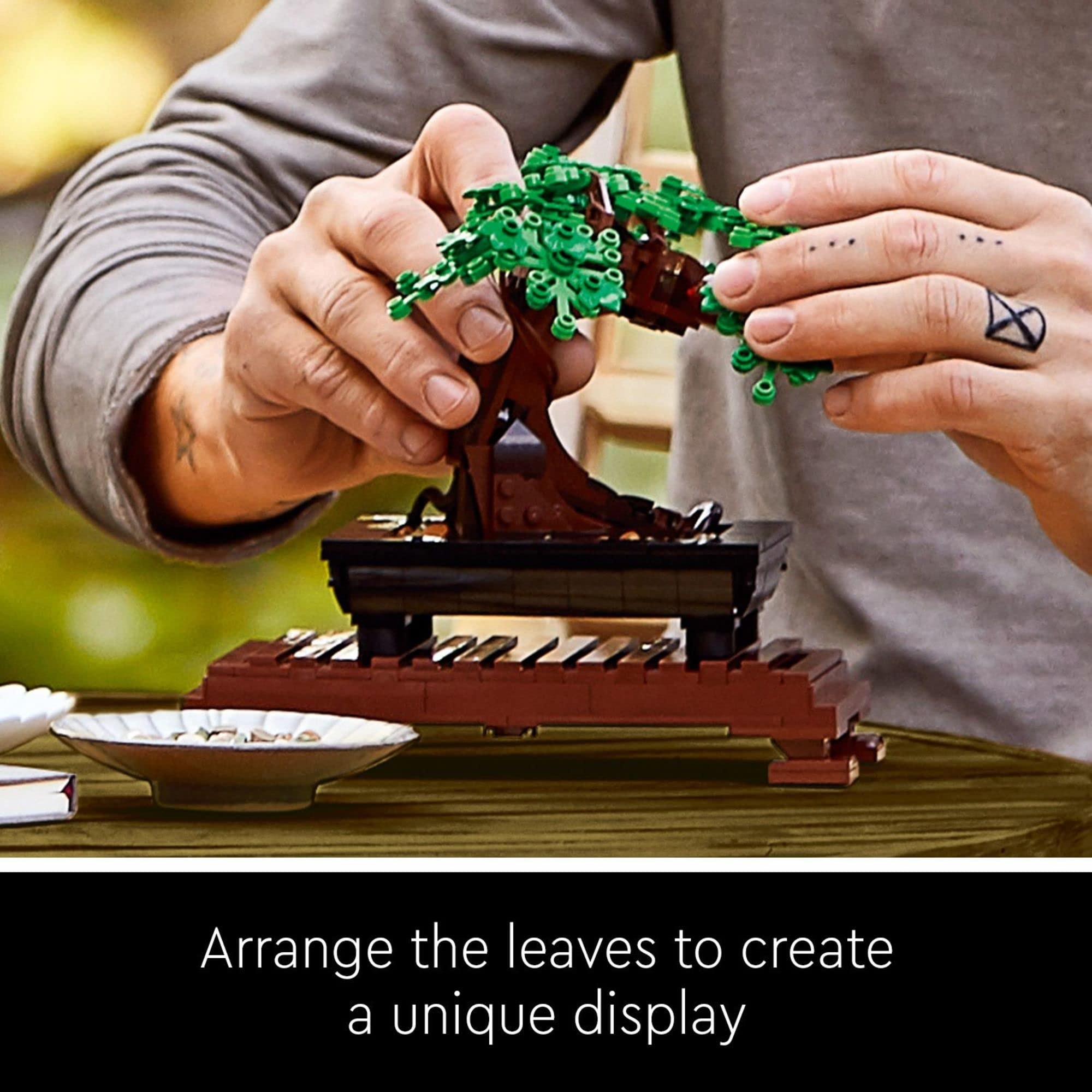 LEGO Icons Bonsai Tree Building Set - Artificial Bonsai Tree Plants for Home Decor, Adults Ages 18+ - Faux, Fake Plants for Table, Desk, Office - Gift for Mother's Day - 10281 - Image 3