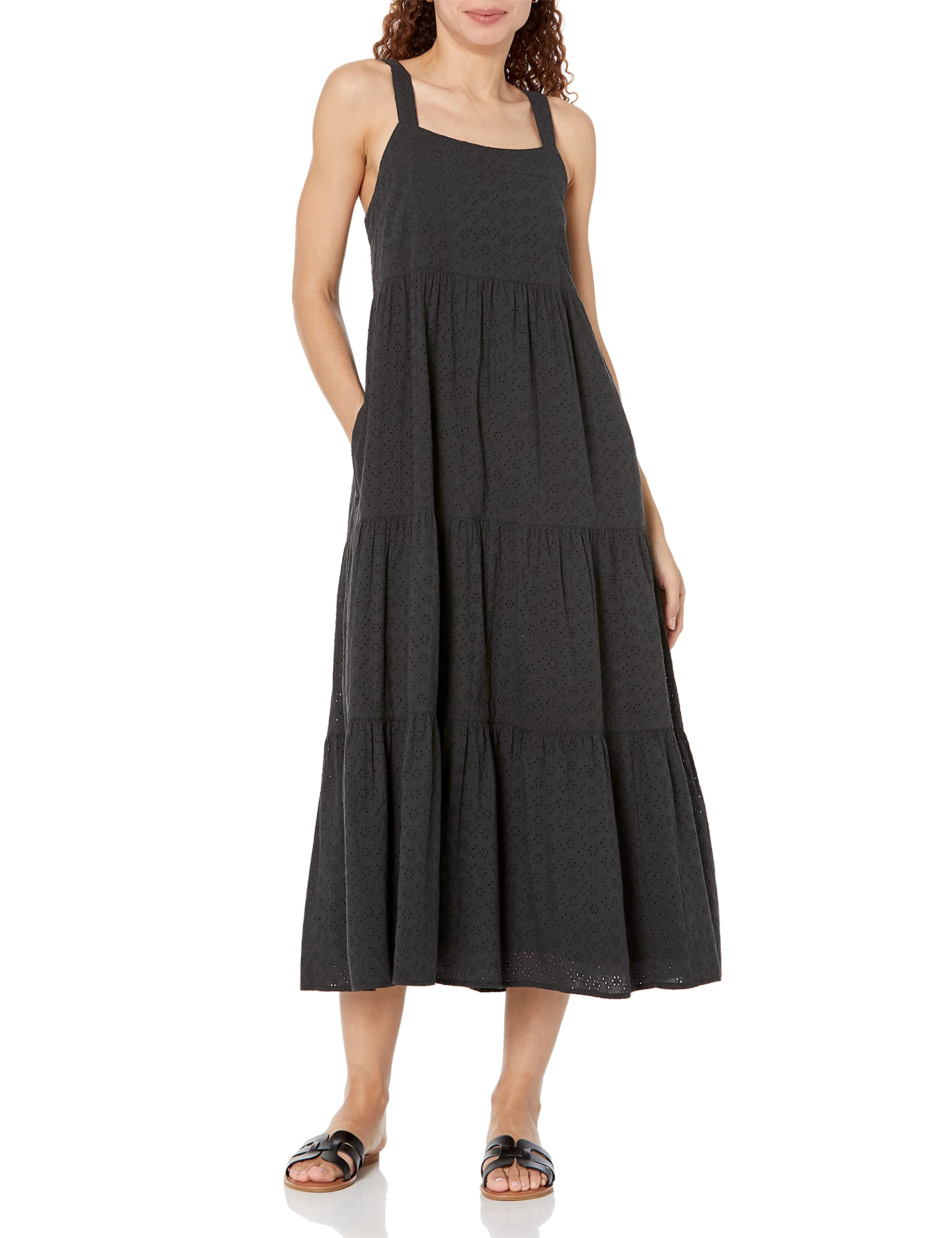 The Drop Women's Britt Tiered Maxi Tent Dress