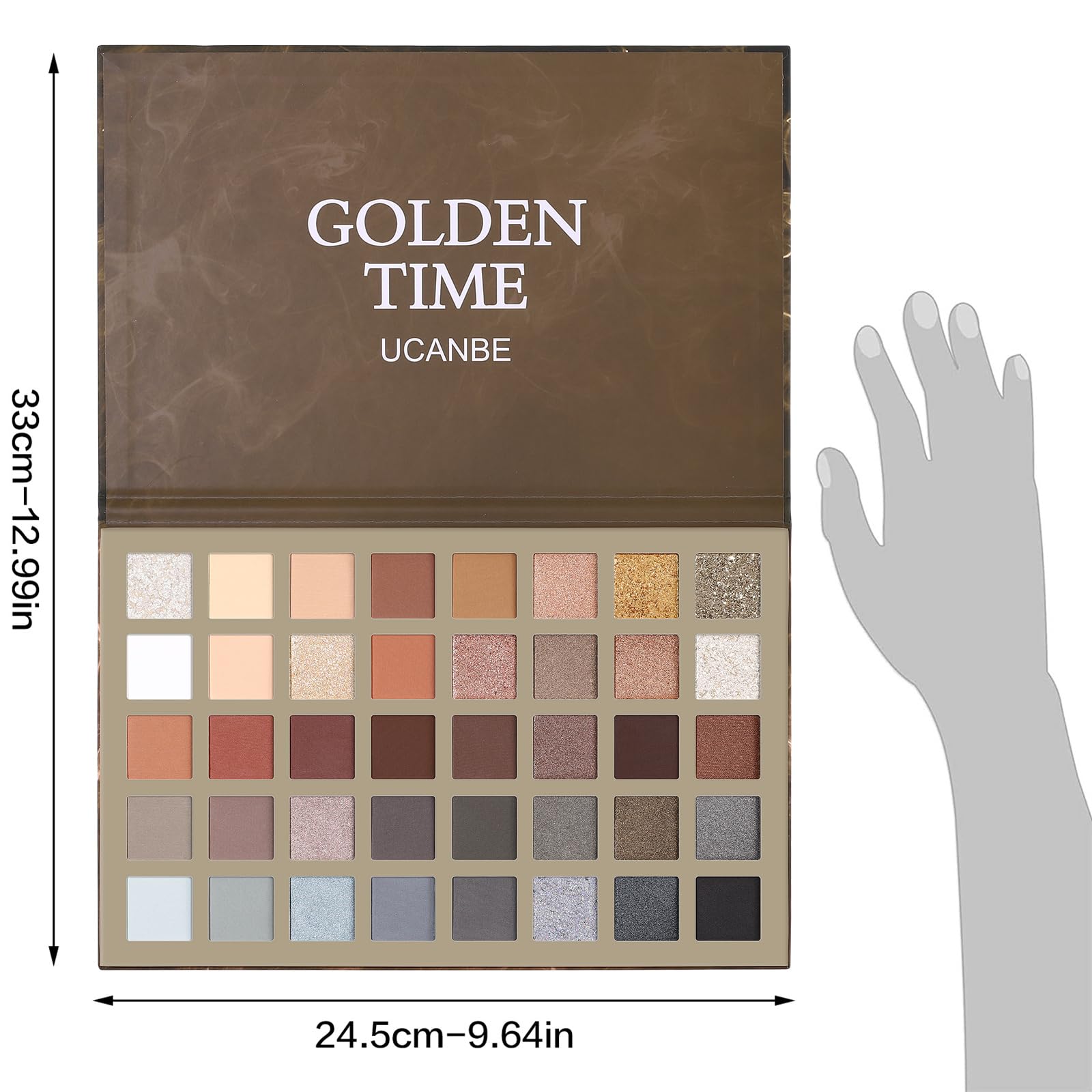 UCANBE 54 Colors Splashy Candies Eyeshadow Palette + 15pcs Makeup Brush Set, Highly Pigment Matte Metallic Shimmer Glitter Eye Shadow Bright Color Long Lasting Waterproof Easy Blending Make Up Pallet: Palette B + Brushes