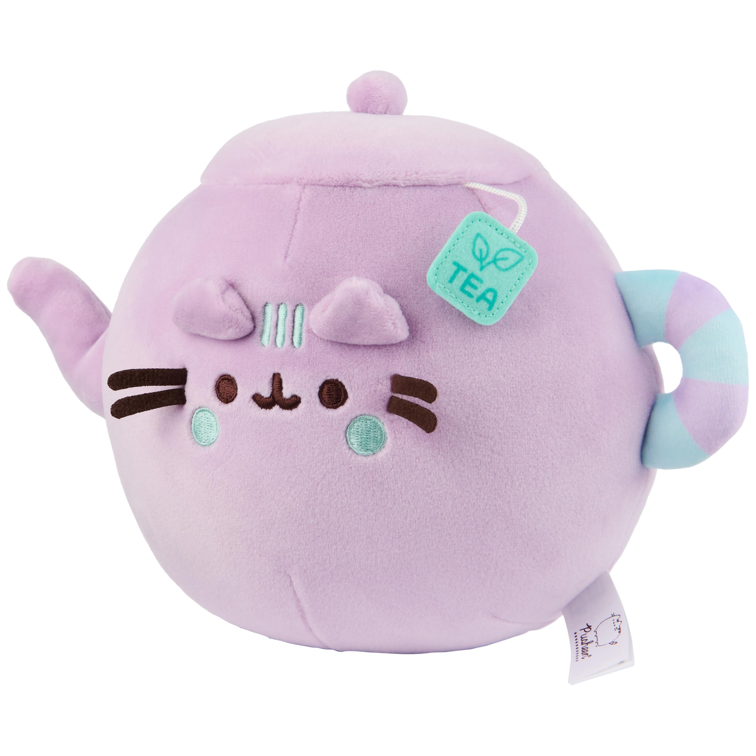 GUND Pusheen’s Kitchen: Teapot Squisheen Plush, Squishy Toy Stuffed Animal for Ages 8 and Up, Purple, 6”