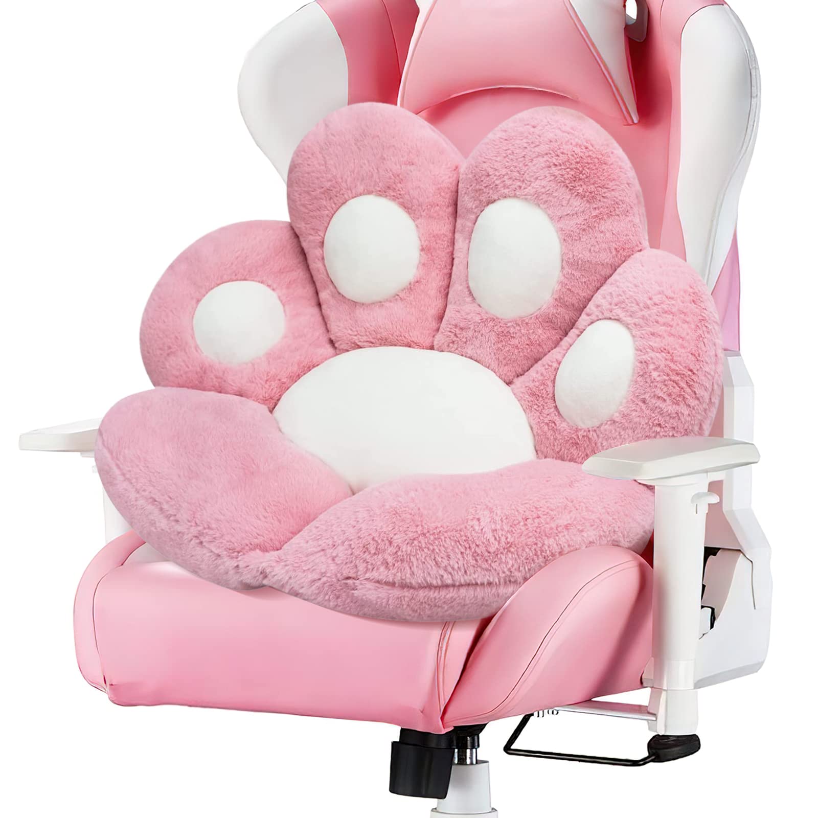 MOONBEEKI Cat Paw Cushion Chair Comfy Kawaii Plush Seat Cushions Shape Lazy Pillow for Gamer Chair 28"x 24" Cozy Floor Cute Seat Kawaii for Girl Worker Gift, Dining Room Bedroom Decorate Black: MOONBEEKI Cat Paw Cushion Chair Comfy Kawaii Chair Plush Seat Cushions Shape Lazy Pillow for Gamer Chair 28"x 24" Cozy Floor Cute Seat Kawaii for Girl Worker Gift, Dining Room Bedroom Decorate
