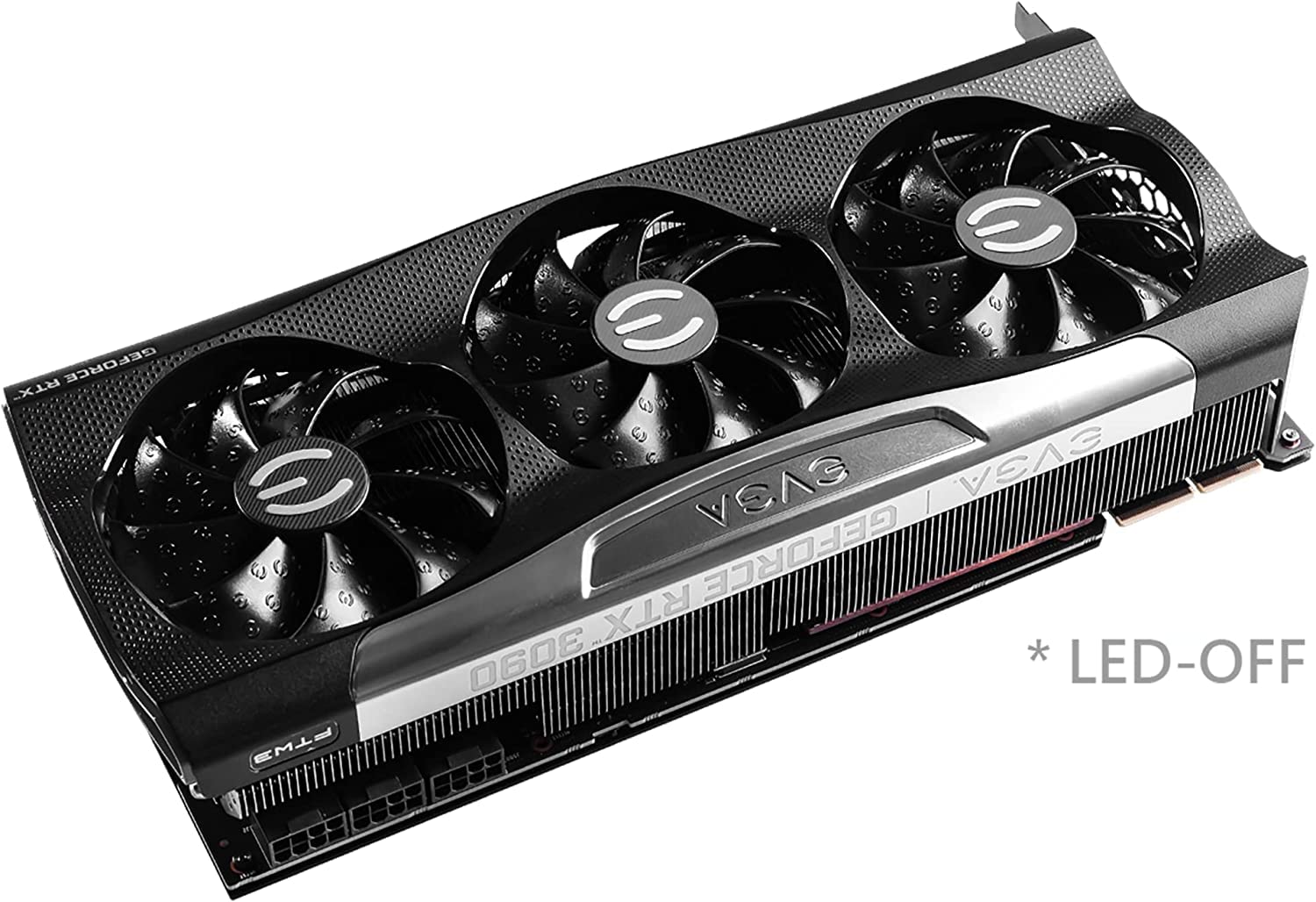 EVGA GeForce RTX 3090 FTW3 Ultra Gaming, 24GB GDDR6X, 10496 CUDA Cores, 1800MHz Boost Clock, 3x Fans, ARGB LED, Metal Backplate, PCIe 4, HDMI, DisplayPort, Desktop Compatible