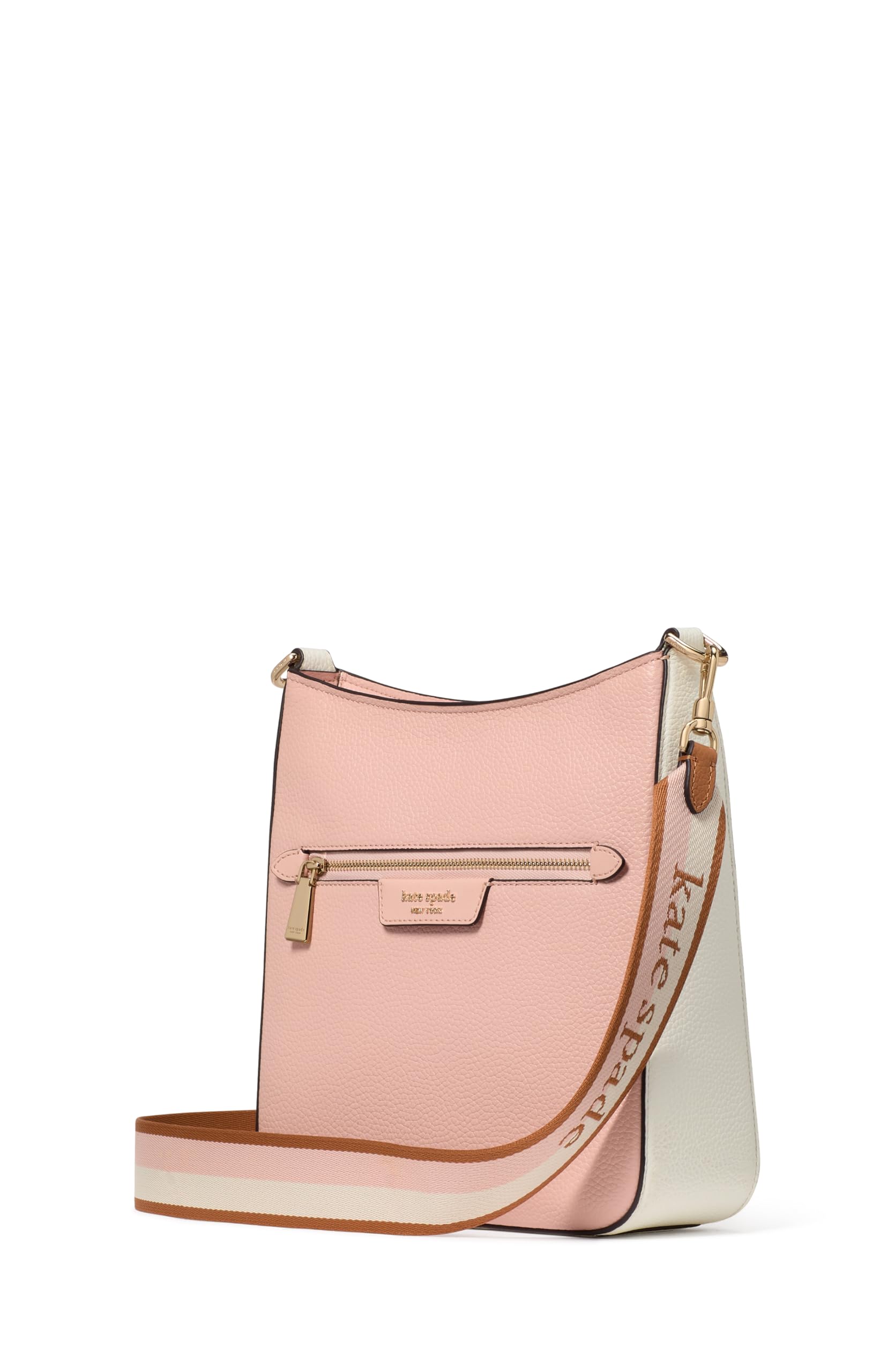 kate spade new york Hudson Pebbled Leather Large Messenger Crossbody