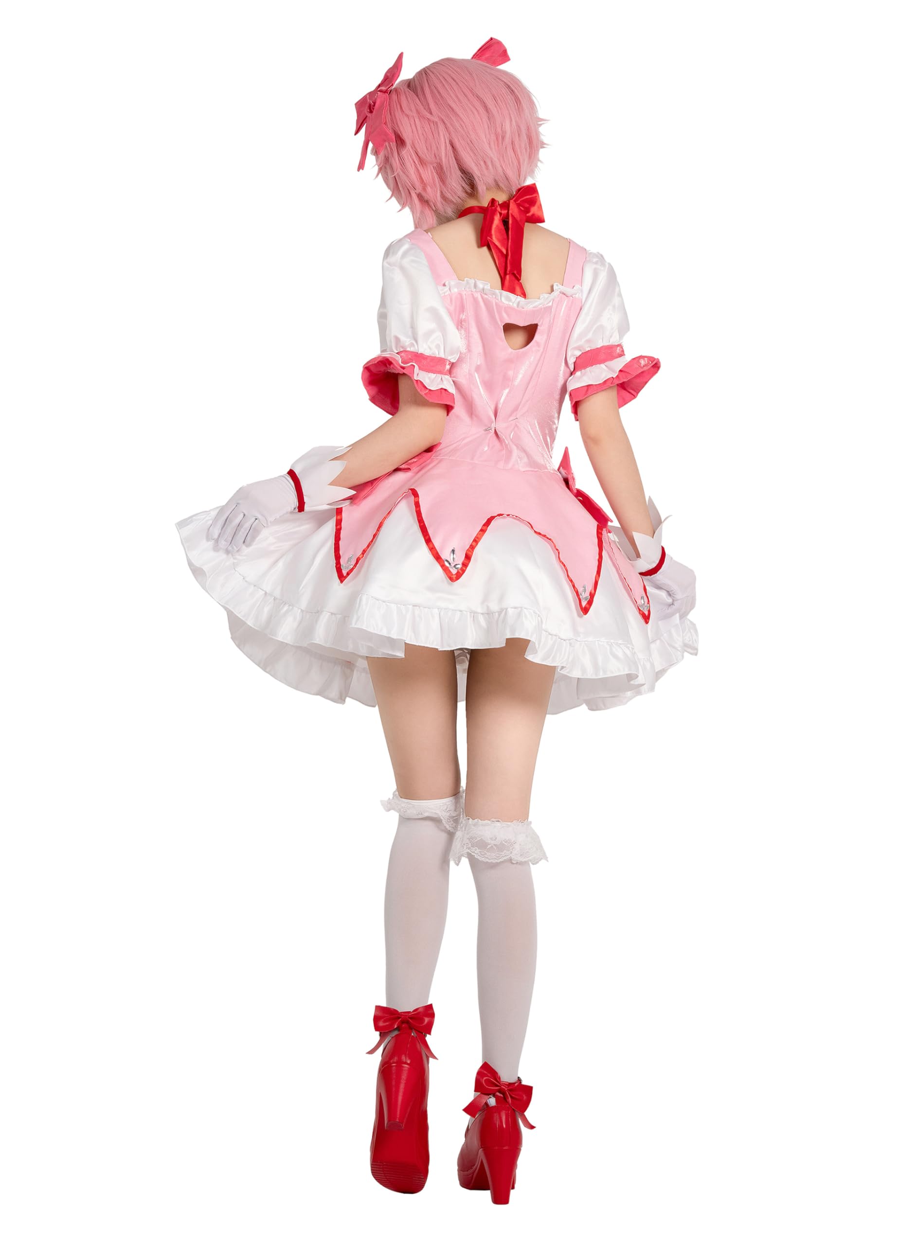 OSIAS Madoka Kaname Cosplay Costume Puella Magi Madoka Magica Dress for Women