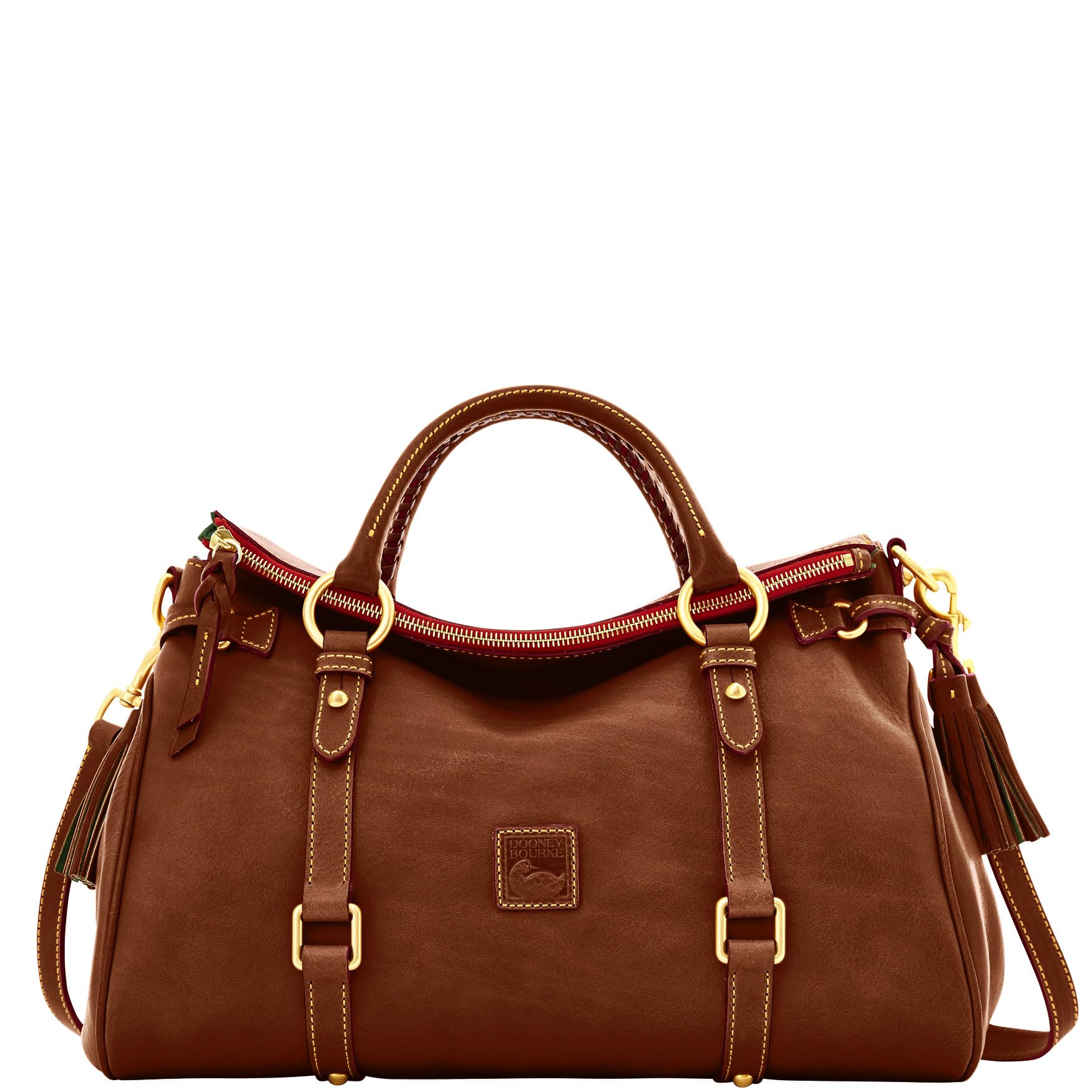Dooney & Bourke Satchel Bags for Women, Large Florentine Satchel Handbag with Optional Crossbody Bag Strap thumbnail 1