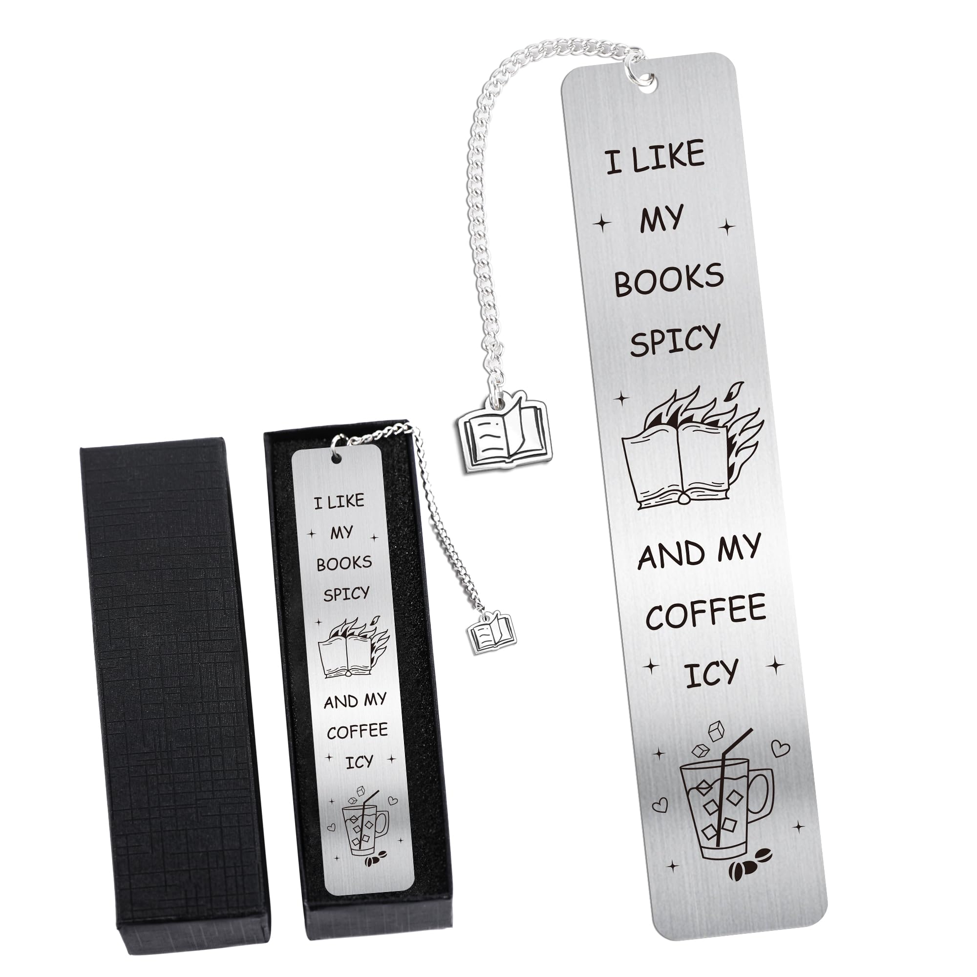 Anti Social Book Club Bookmark: Vintage Aesthetic Metal Bookmarks with Tassel, Funny Book Mark Page Markers for Book Lovers, Gifts for Women Girls Teens Readers Bookish School Office Supplies thumbnail 1