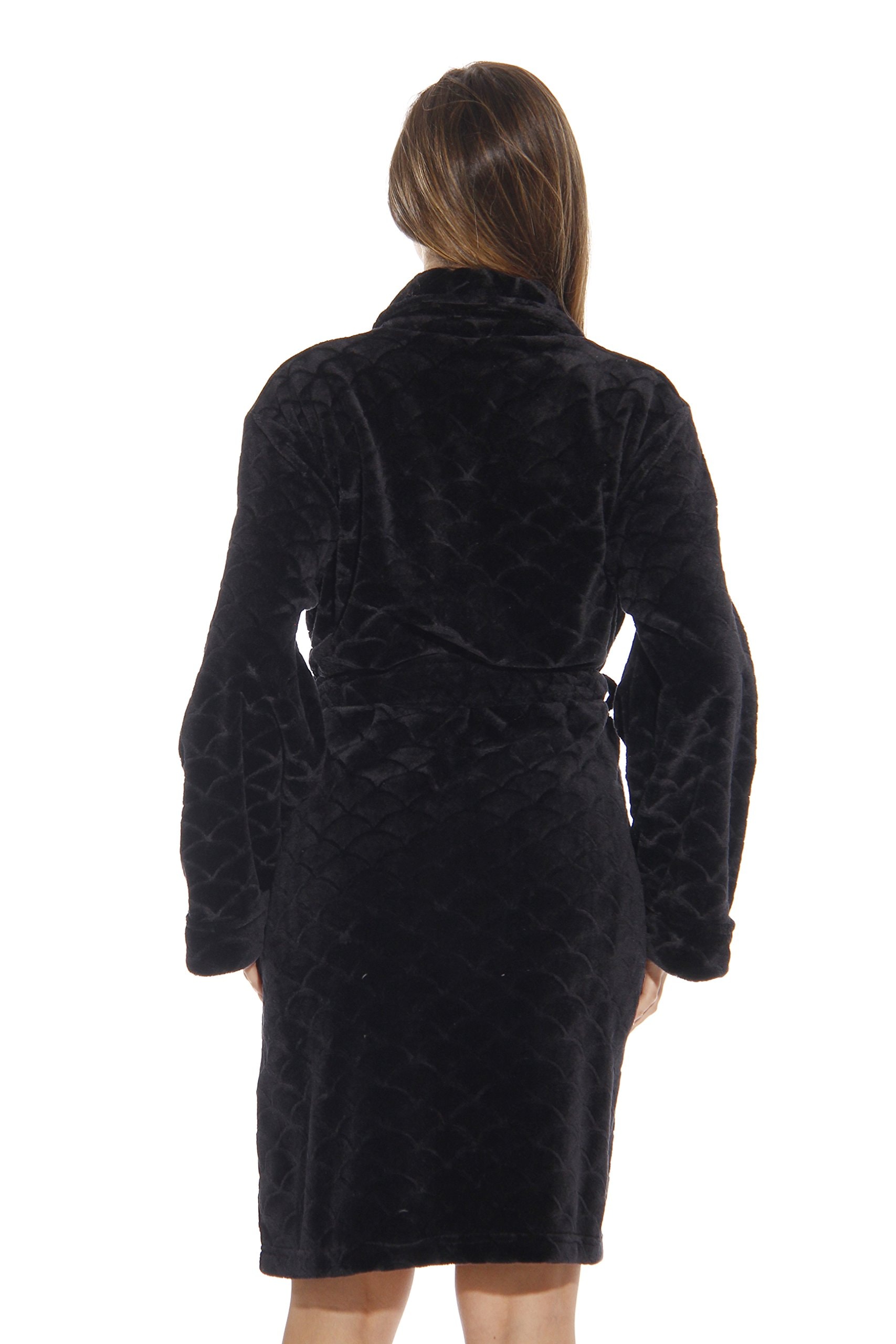 Just Love Kimono Robe Bath Robes for Women: 1X Black
