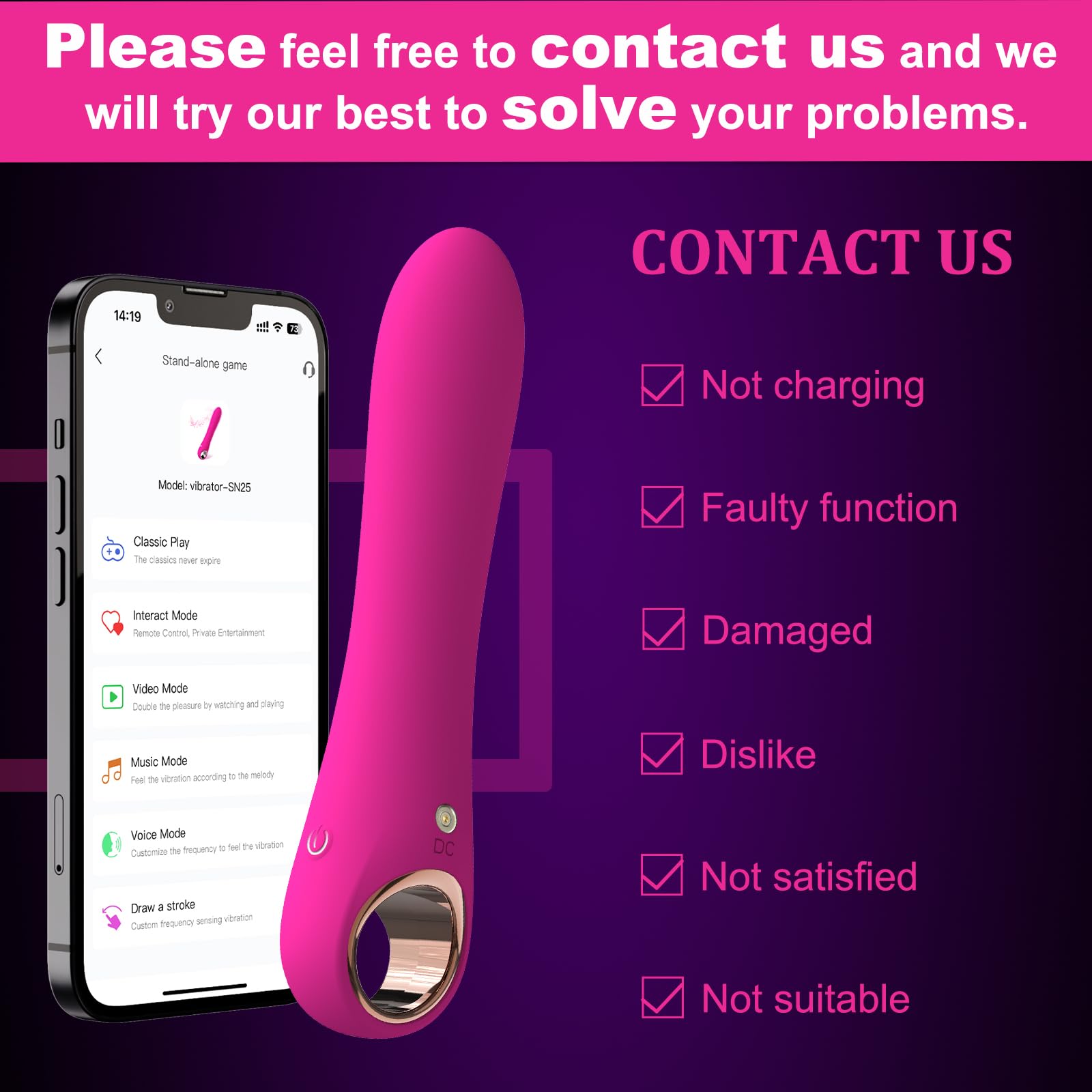 Tuitionua Adult Sex Toys Dildo - APP Control G Spot Dildos Vibrator for Woman, Clitoral Stimulator with 10 Vibration Modes, Adult Toys for Women and Couples(APP Pink): APP-Pink