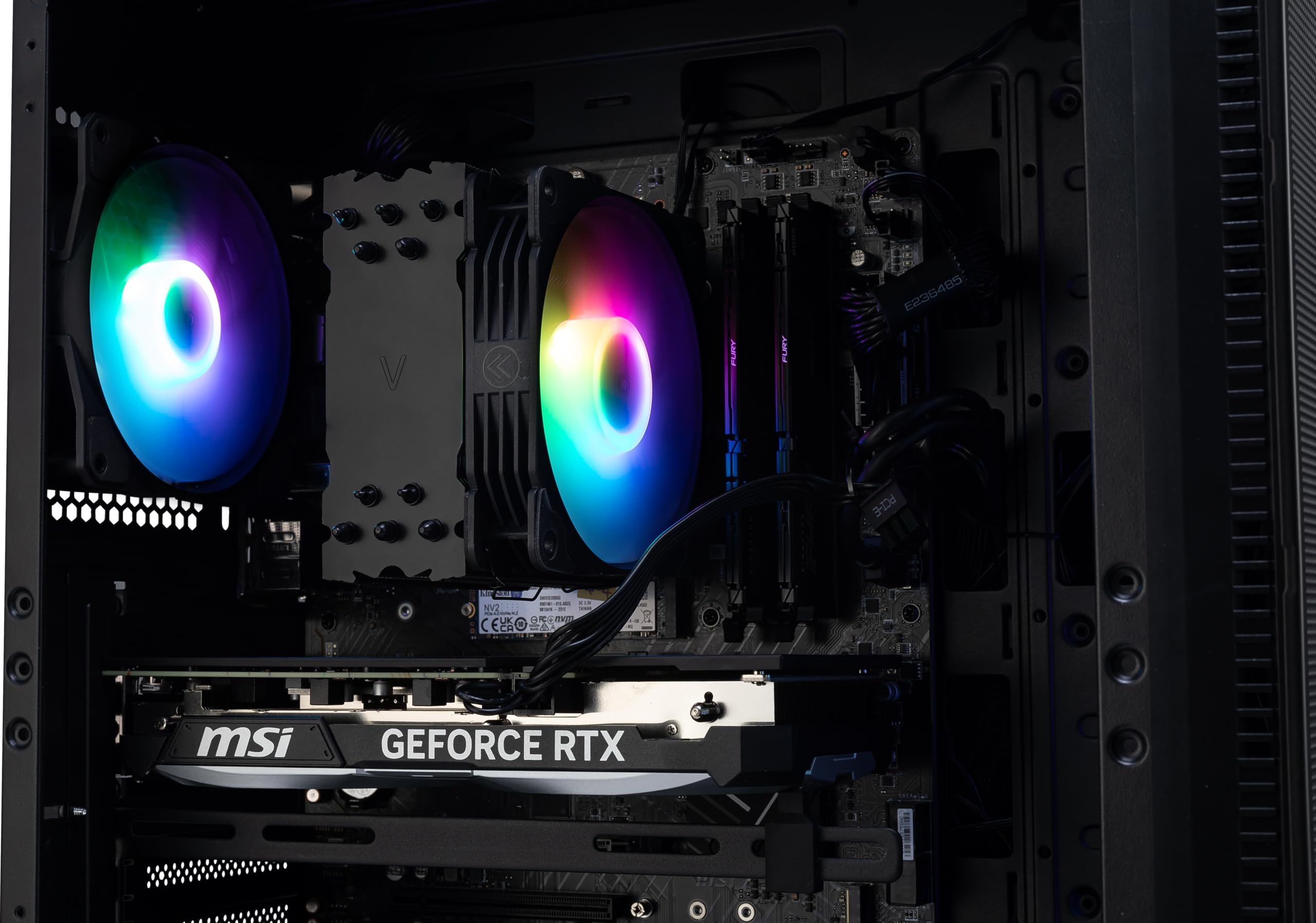 MSI Codex Z2 Gaming Desktop: AMD R7-8700F, GeForce RTX 4070, 32GB DDR5, 2TB m.2 NVMe SSD, USB Type-C, VR-Ready, Windows 11 Home : A8NUE-274US