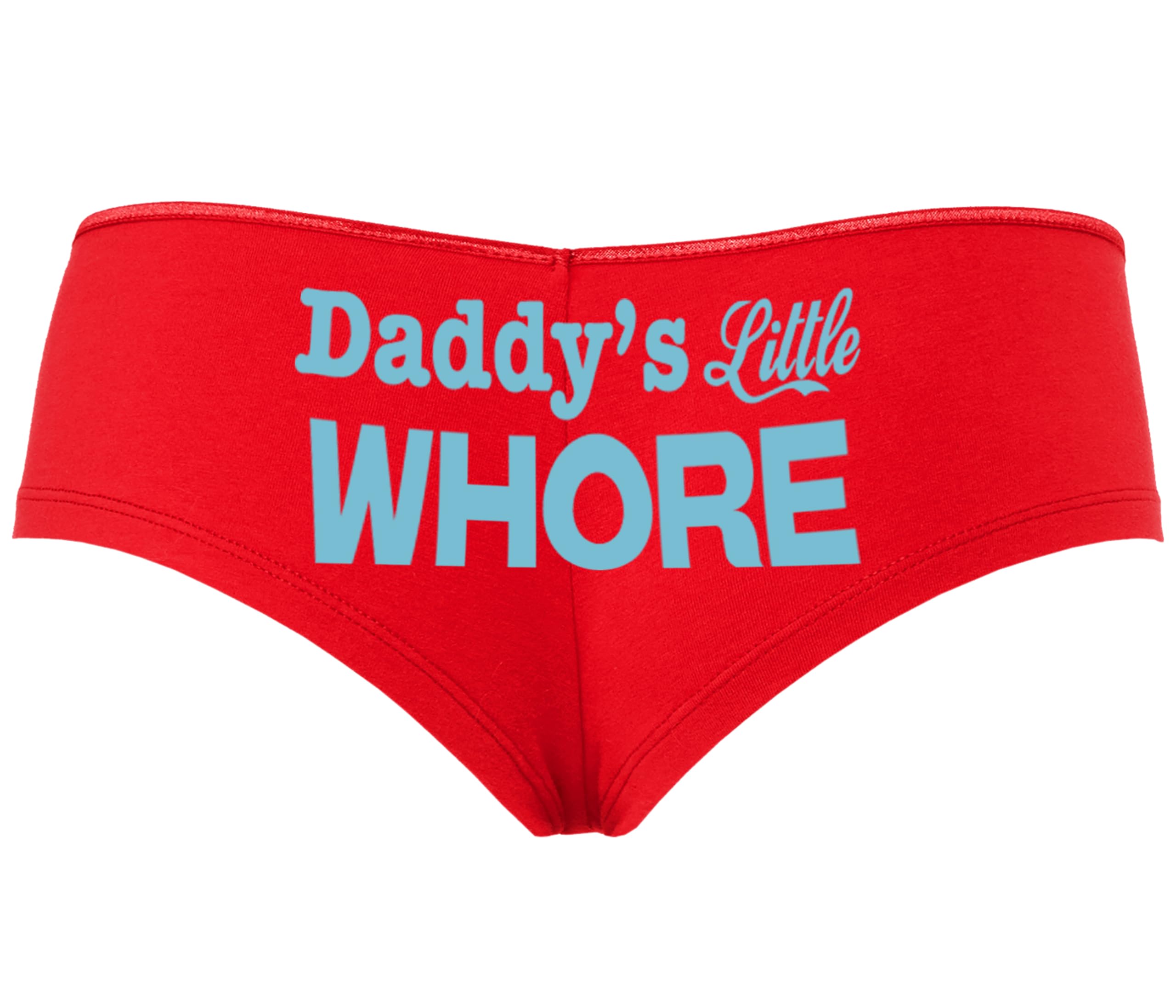 Knaughty Knickers Daddy's Little Whore Fun Flirty Red boy Short Panties DDLG