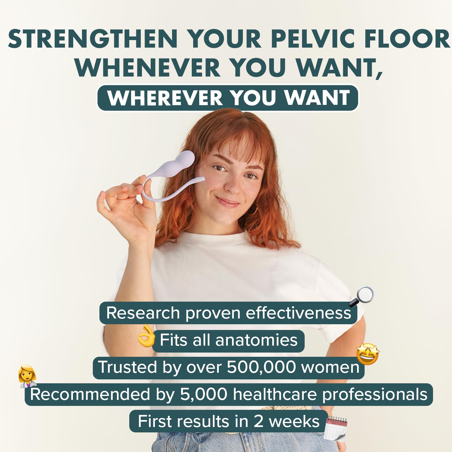 Perifit Care + | Pelvic Floor Exerciser with App | Kegel Trainer | Strengthen Your Pelvic Floor, get Better Bladder Control, Stronger Pelvic Support