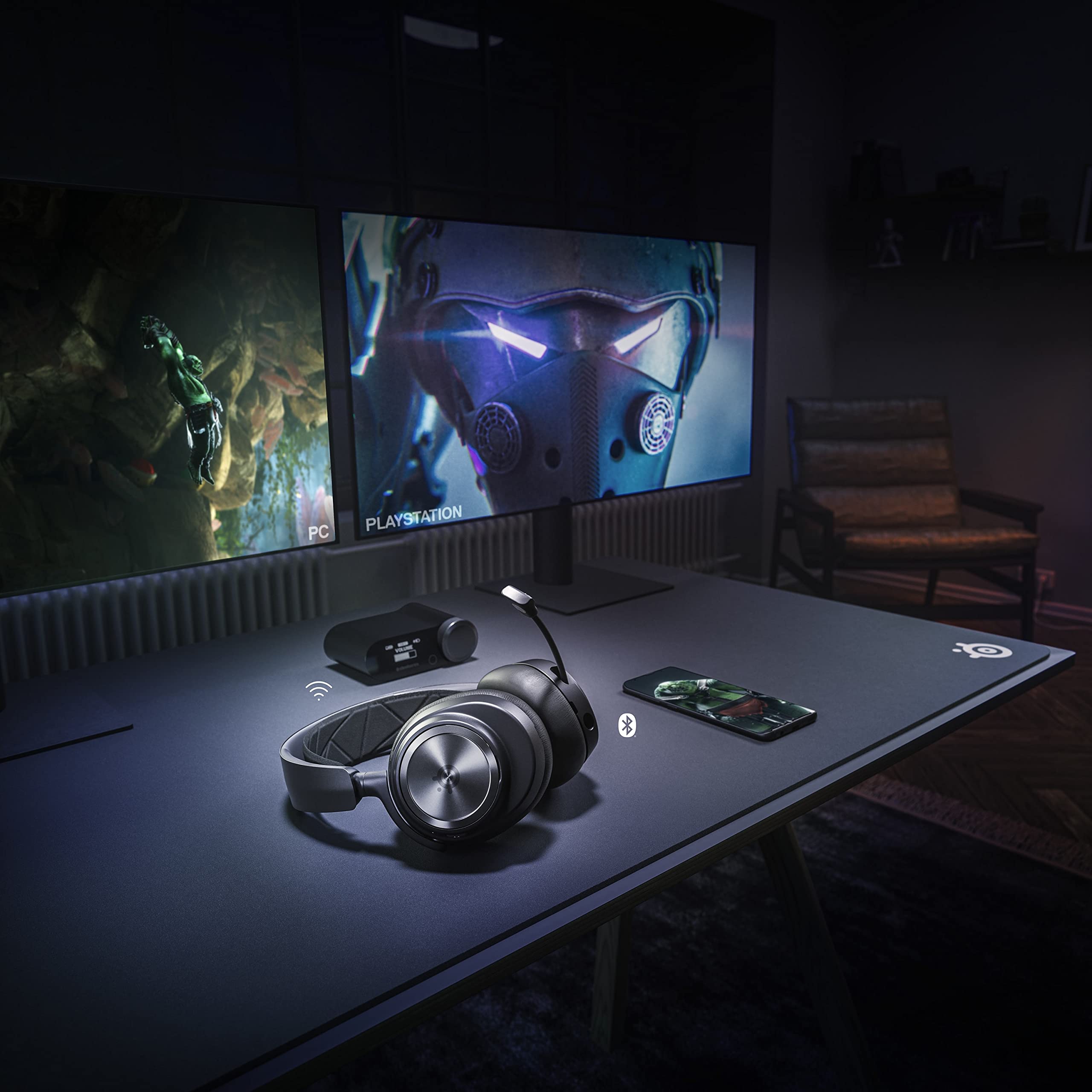 SteelSeries Arctis Nova Pro Wireless Xbox Multi-System Gaming Headset - Neodymium Magnetic Drivers - Active Noise Cancellation - Infinity Power System - Xbox, PC, PS5, PS4, Switch, Mobile - White