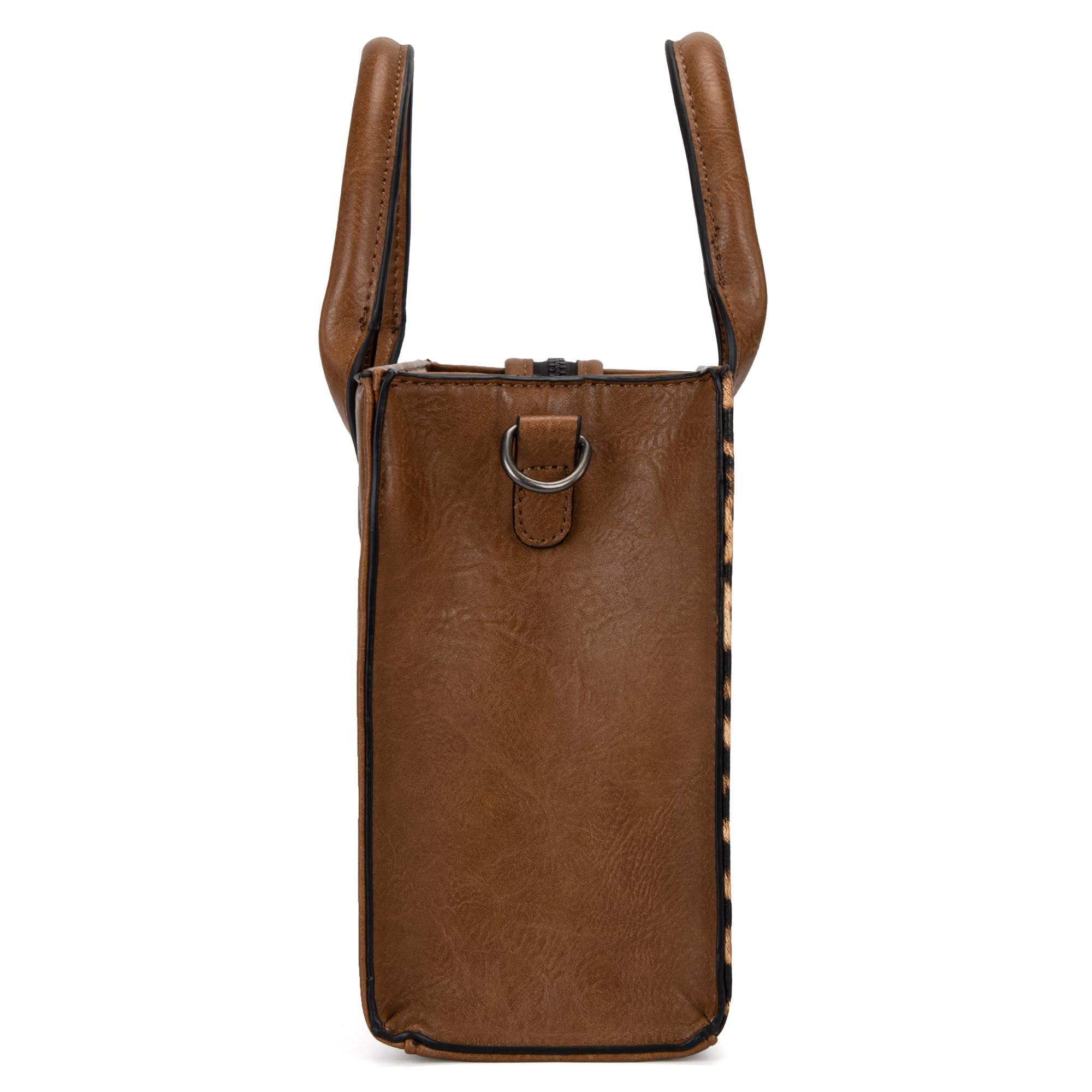 Wrangler Medium Tote Bag for Women Designer Satchel Handbags Top-handle Purses with Strap: Leopard Print