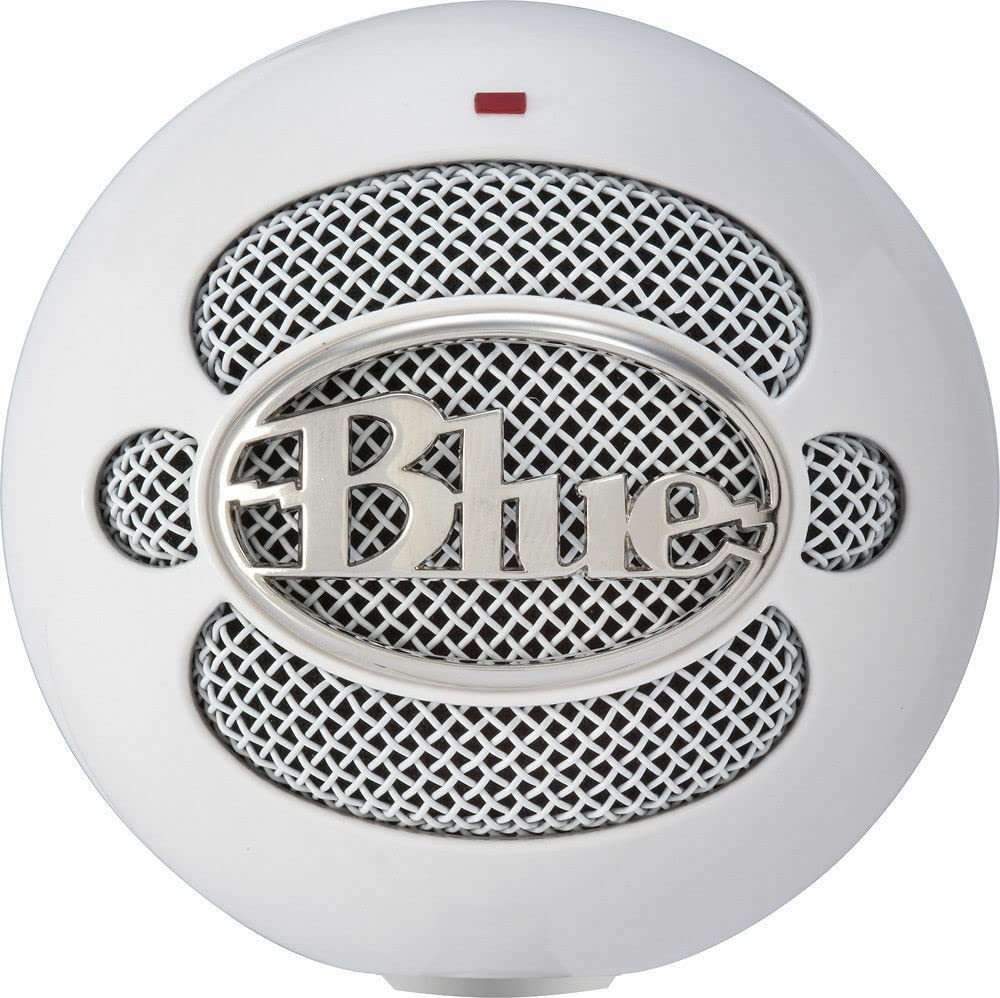 Logitech for Creators Blue Snowball iCE USB Microphone - White: Logitech for Creators Blue Snowball iCE USB Microphone - White