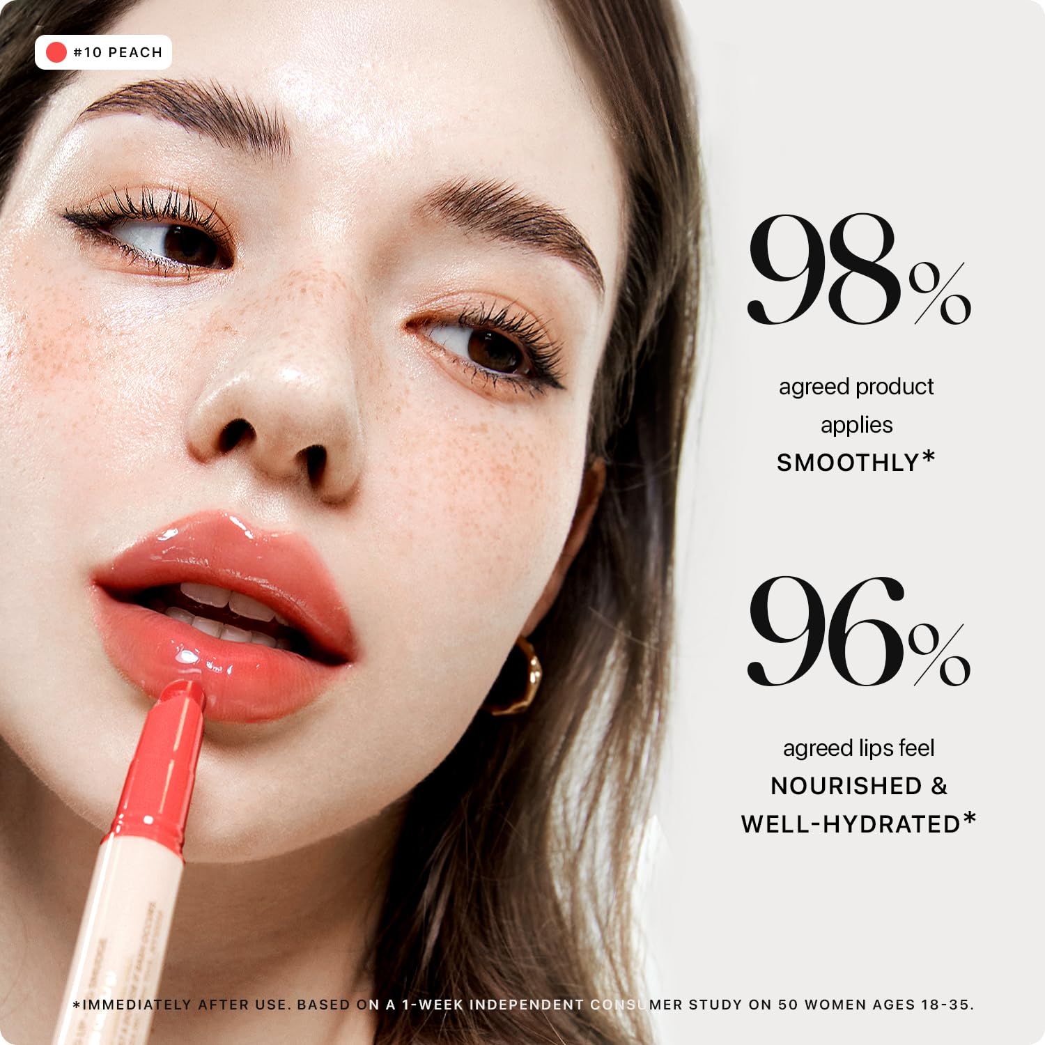 Nature Republic HONEY MELTING LIP GLITTER (13 AURORA) SOFT LIP STICK Hydrating Gloss, Moisturizing balms, Shine Glimmer Finish, Shimmery-Sheer tint, korean make up: 10 PEACH