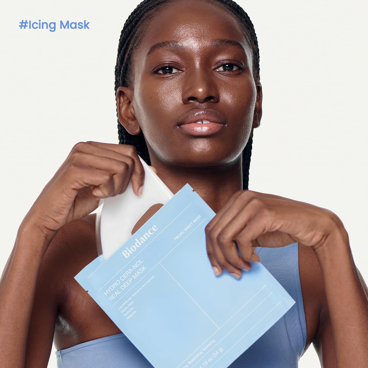 BIODANCE Hydro Cera-nol Real Deep Mask, Overnight Hydrogel Mask, Hydrating Facial Mask For Sensitive Skin, Redness Reducing & Quick Soothing Effect, 1.19oz(34g) x 4ea: 4 Count (Pack of 1) Cera-nol Mask