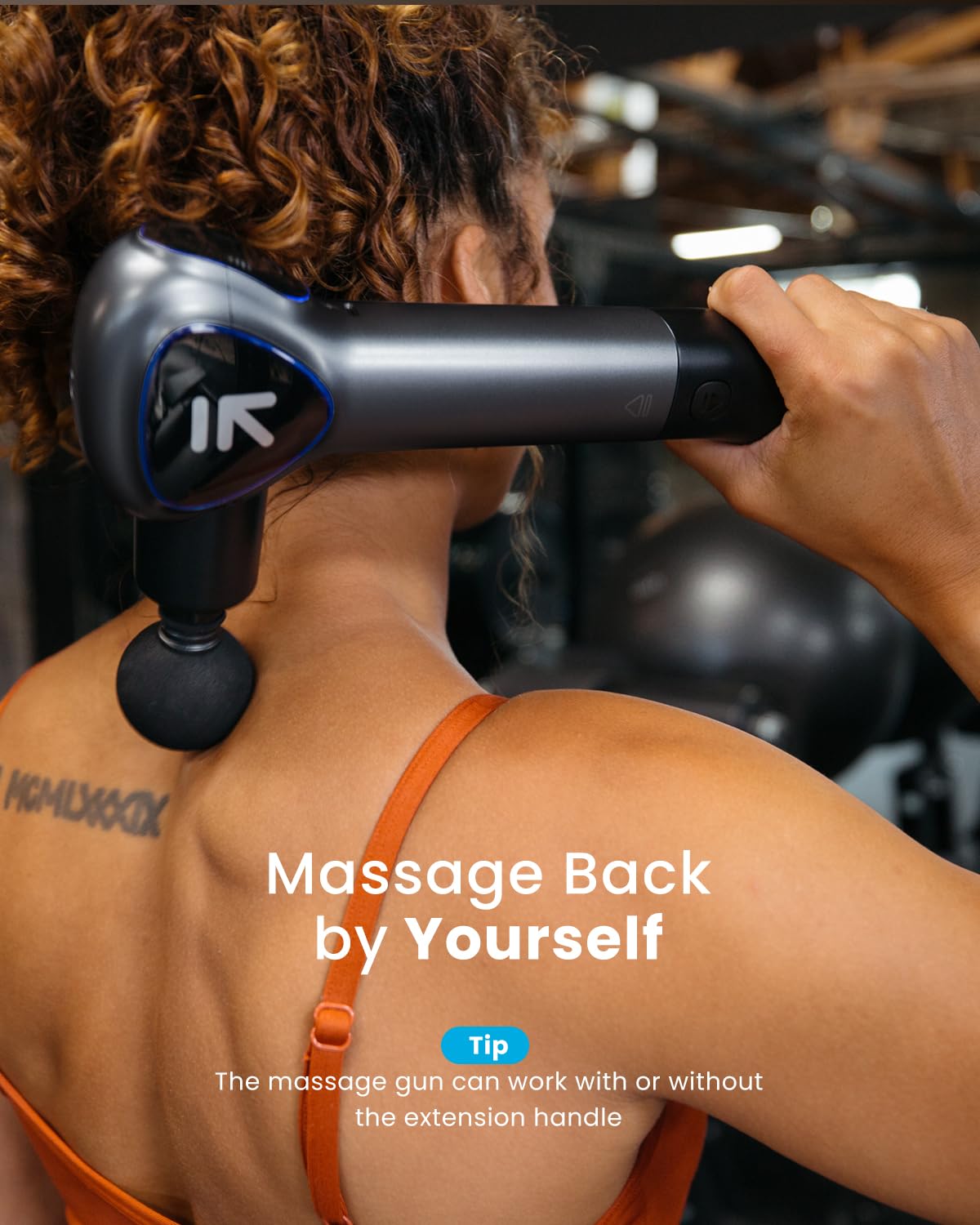 Renpho Massage Gun Deep Tissue, Back Massager for Pain Relief with Long Extension Handle, Percussion Handheld Mini Muscle Massagers Cordless for Athletes Neck, Reach: RENPHO Massage Gun Deep Tissue, FSA HSA Eligible, Portable Back Massager for Pain Relief with Long Extension Handle, Percussion Handheld Mini Muscle Massagers Cordless for Athletes Neck, Reach