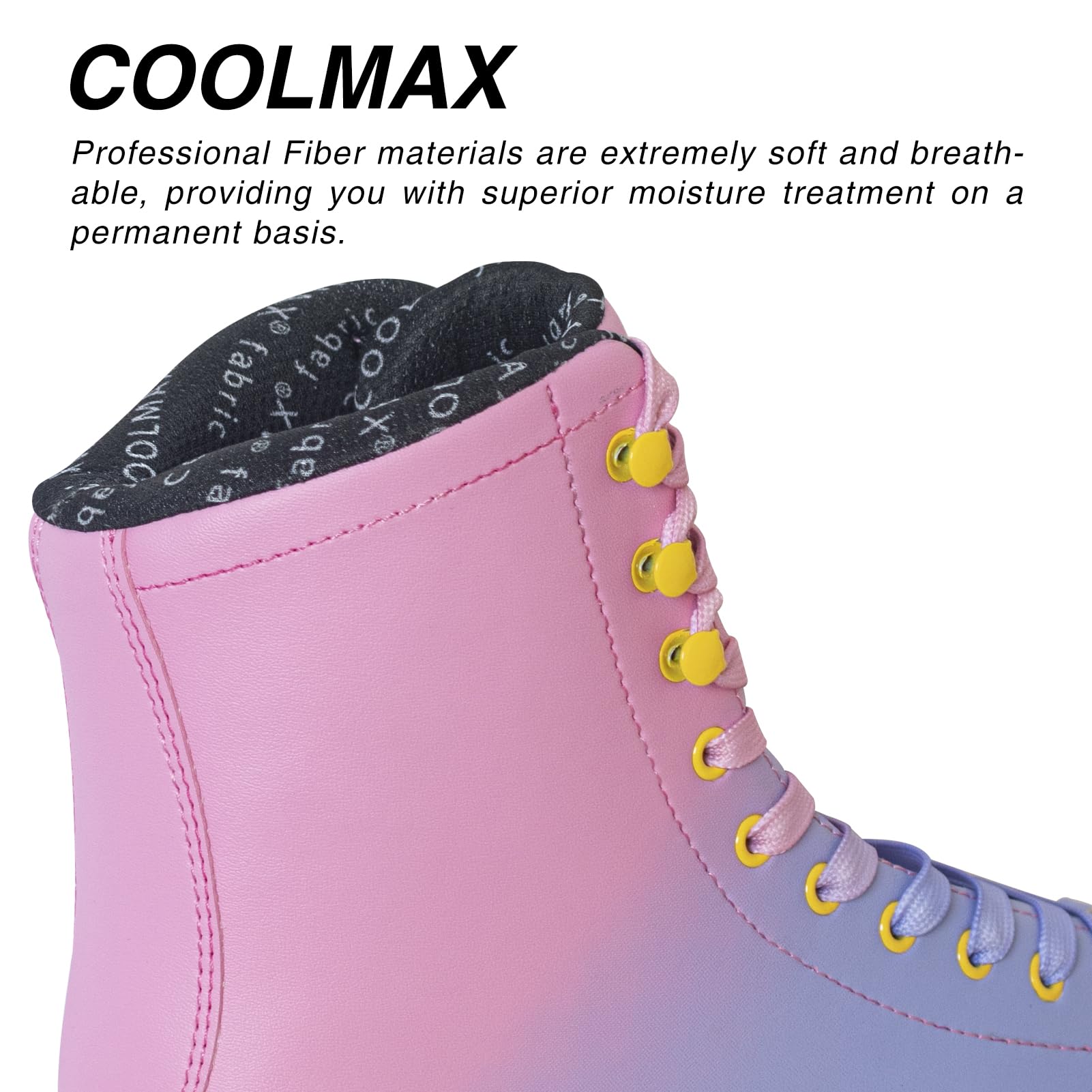 Nattork Figure Skates Excellence Stainless Steel Blades Ice Figure Skating with Enhanced Support Strength Performance and Ultimate Comfort for Youth and Adult