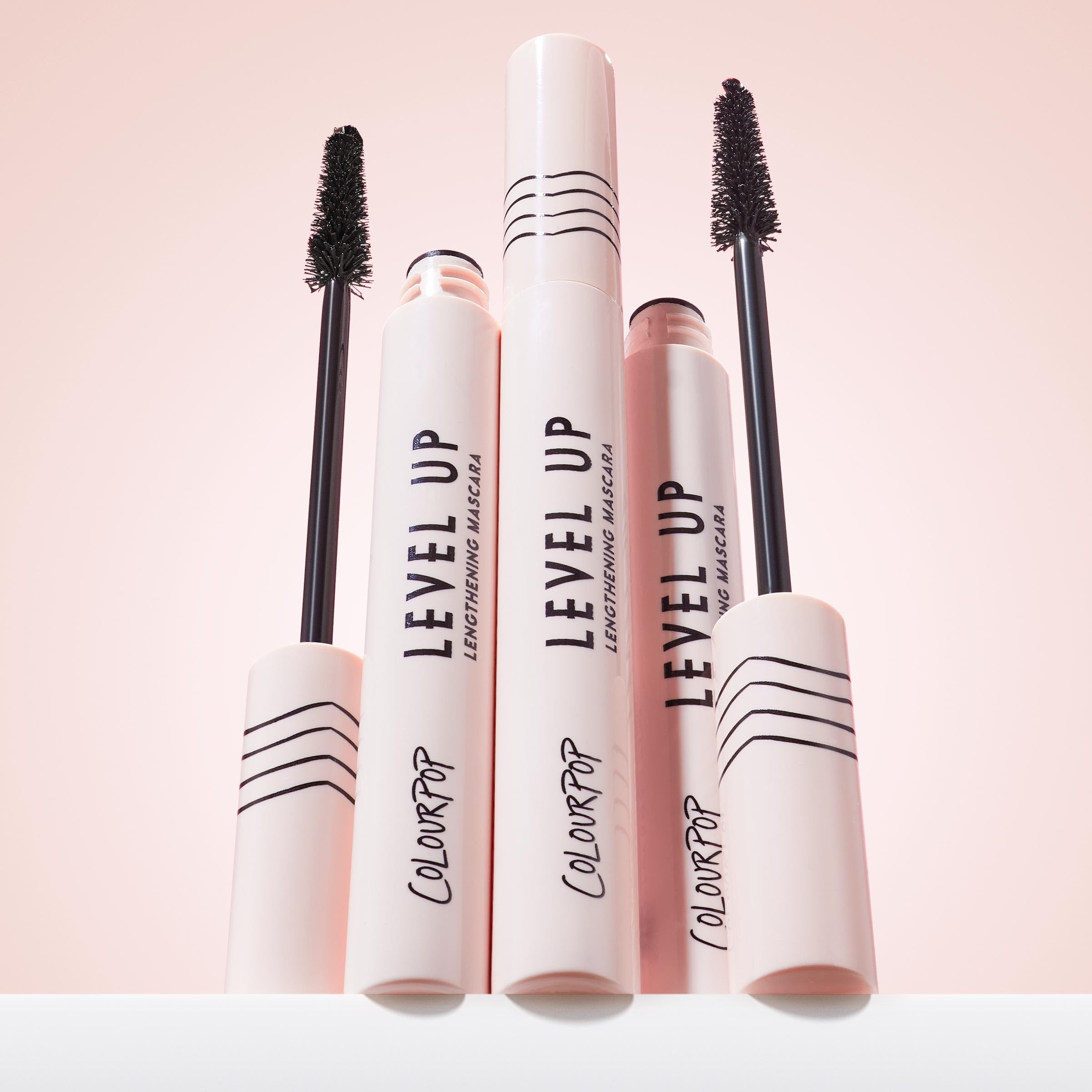 ColourPop Level Up Lengthening Mascara - Buildable  Mascara for Lifting & Lengthening Lashes - Separates and Extends Lash Length - Conditioning Formula with Vitamin C & E - Black (0.25 oz): Black