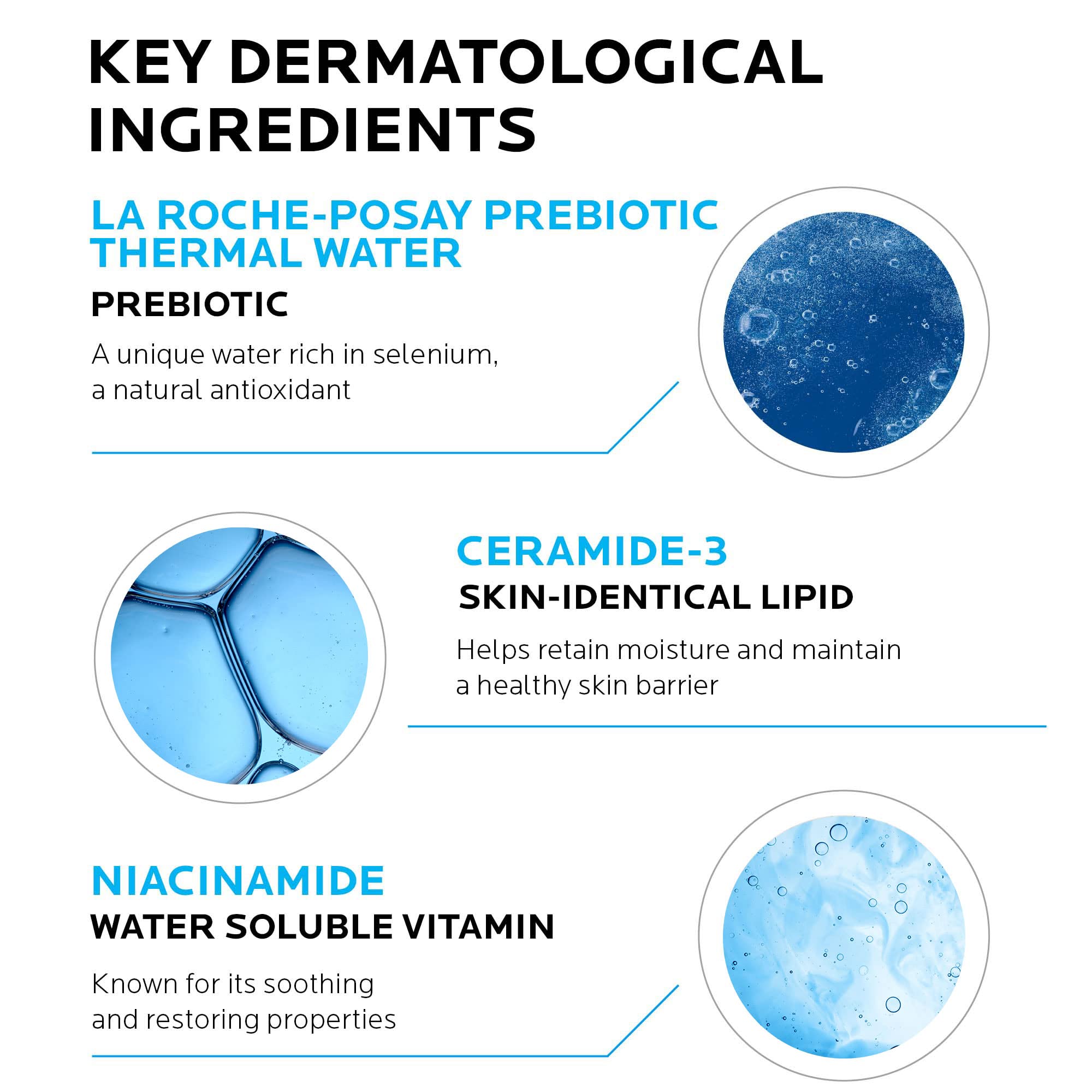 La Roche-Posay Toleriane Hydrating Gentle Face Cleanser, Hydrating Facial Cleanser With Niacinamide + Ceramides, Daily Face Wash For Dry Skin To Normal Skin, Sensitive Skin Tested, Fragrance Free: 14.87 Fl Oz (Bottle + Moisturizer)