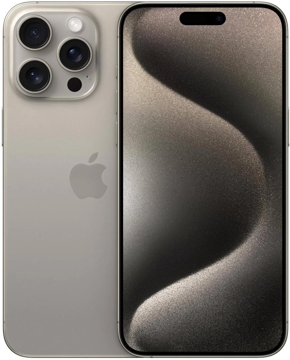 Apple iPhone 15 Pro, 512GB, Natural Titanium - Unlocked (Renewed Premium): Unlocked Natural Titanium 512GB
