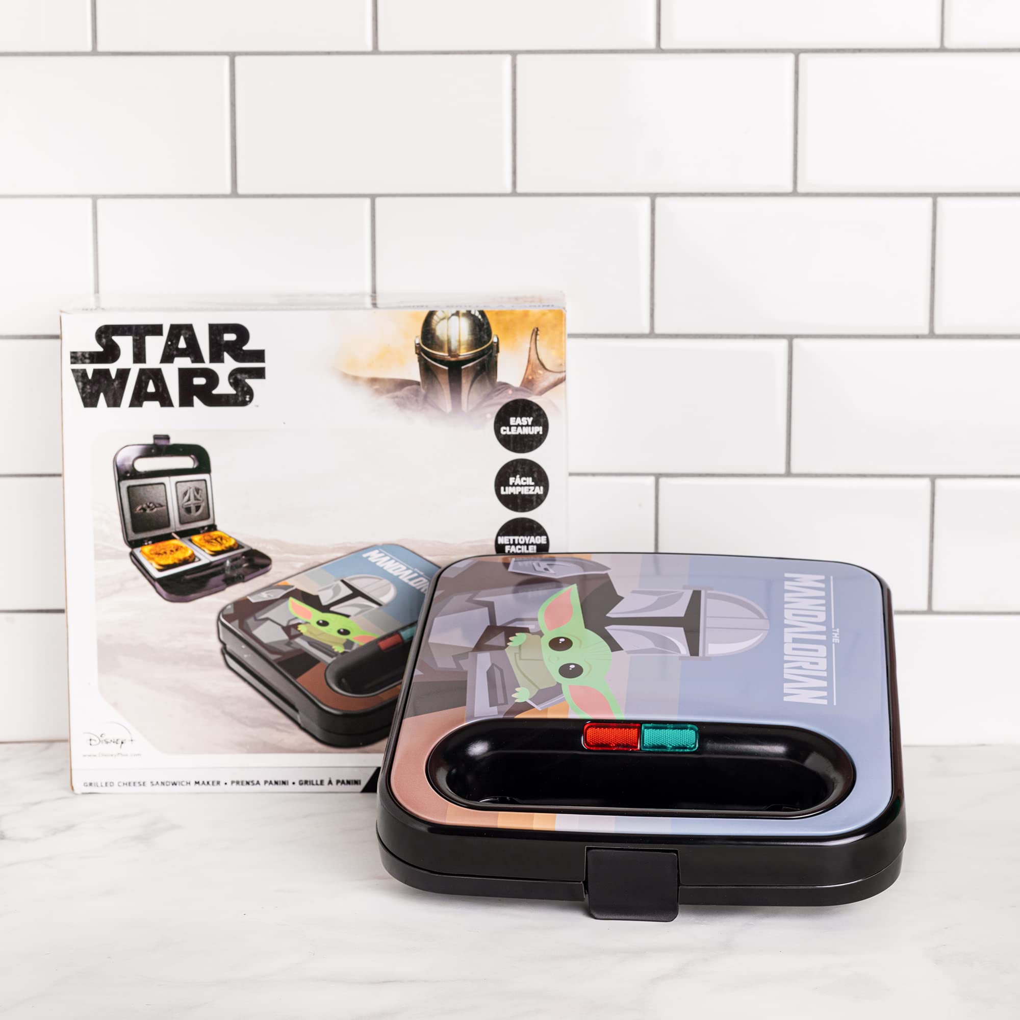 The Mandalorian Grilled Cheese Maker- Panini Press and Compact Indoor Grill
