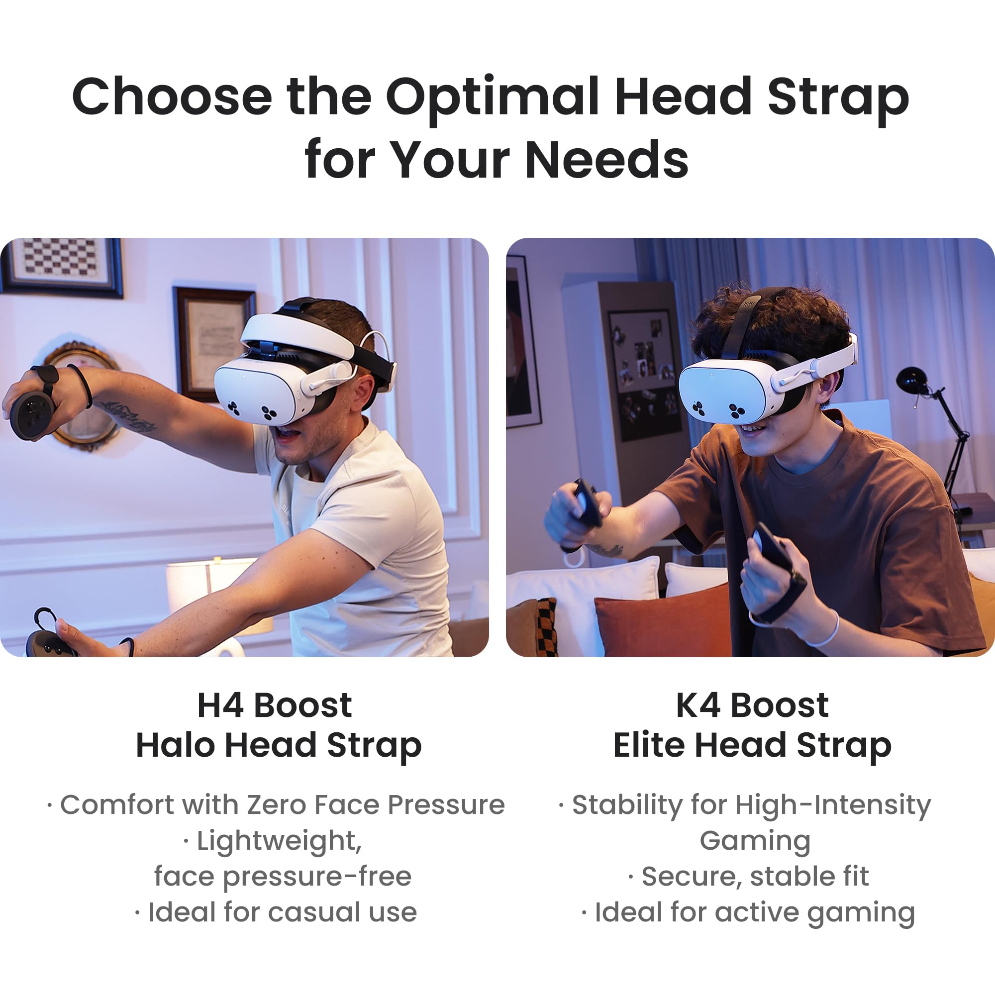 Kiwi Design H4 Boost Comfort Battery Head Strap Accessories for Meta/Oculus Quest 3/Quest 3s, Dual Fast Charge The VR Headset and Battery Strap in 2.5h, Halo Head Strap Reduce Facial Pressure