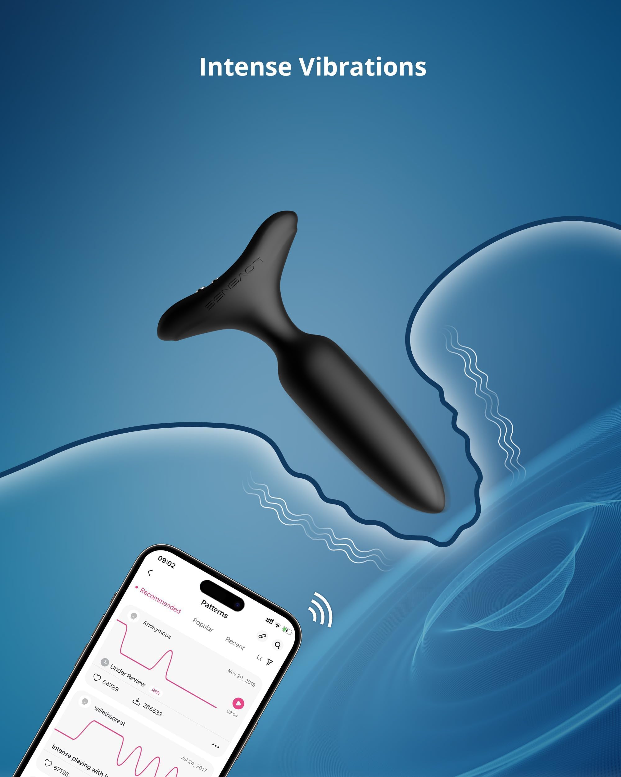 LOVENSE Hush 2 Vibrating Butt Plug 1.0", Silicone Anal Vibrator for Men with Remote Control, Waterproof and Rechargeable Big Plug Vibration Machine for Women, Adult Anal Plug Sex Toys for Couples: 1 inch