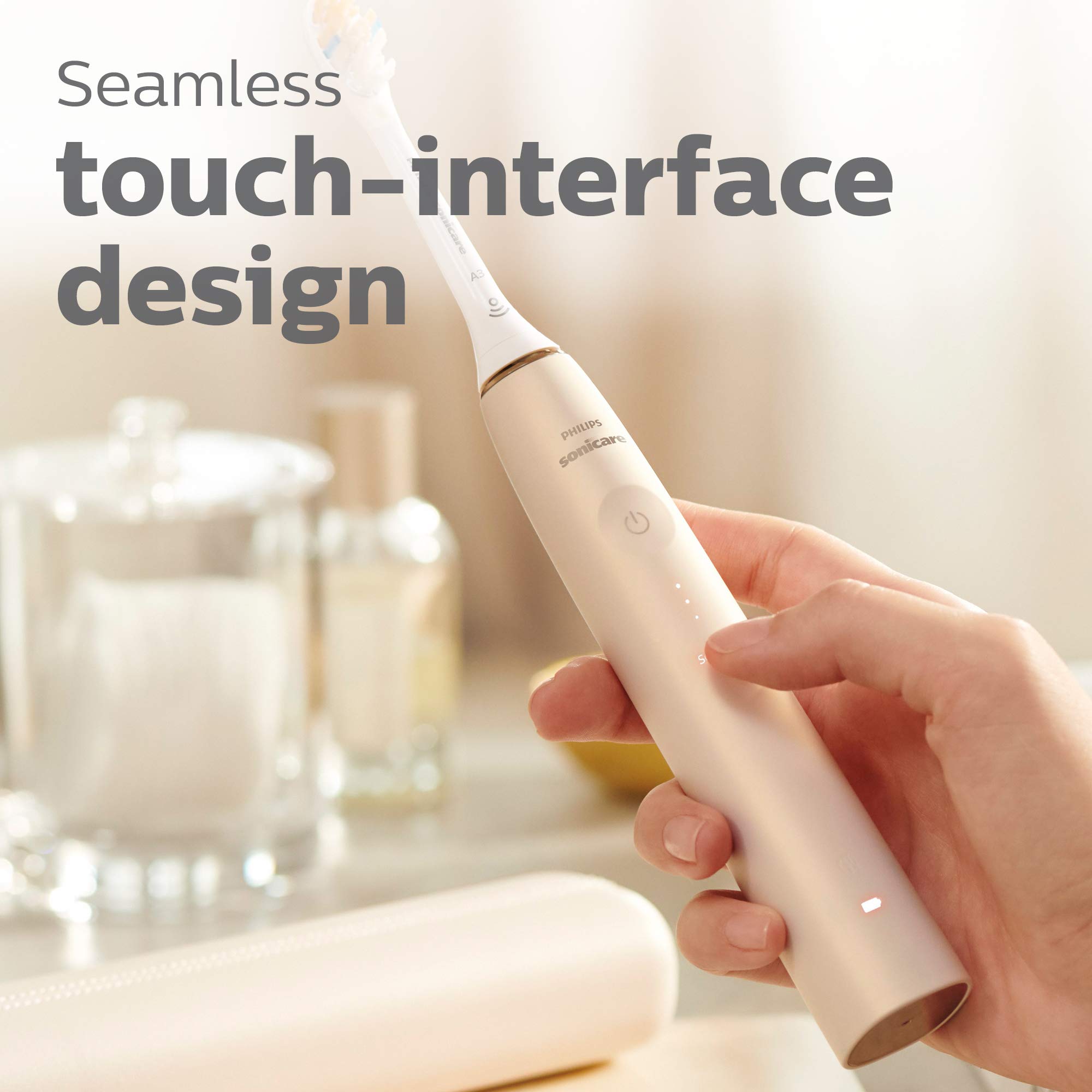Philips Sonicare 9900 Prestige Rechargeable Electric Power Toothbrush with SenseIQ, Champagne, HX9990/11: 1 Count (Pack of 1) Champagne